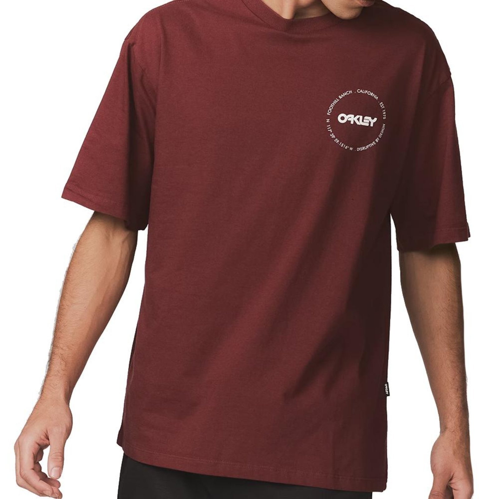 Vista 2 Camiseta Oakley B1B Classics SM26 Masculina Red Night vermelho red Oakley vermelho red