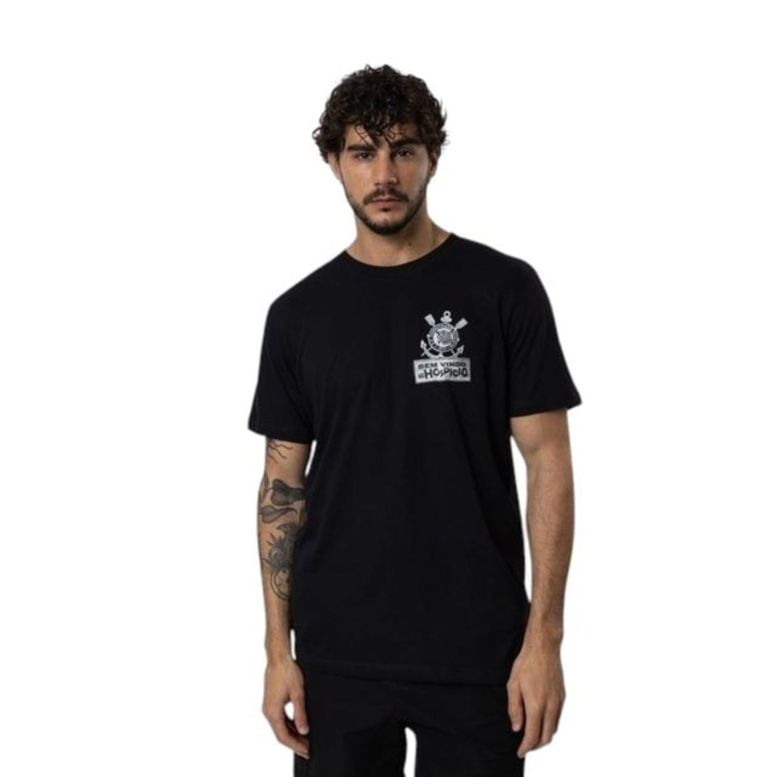 Camiseta Corinthians Bando De Loucos Preto