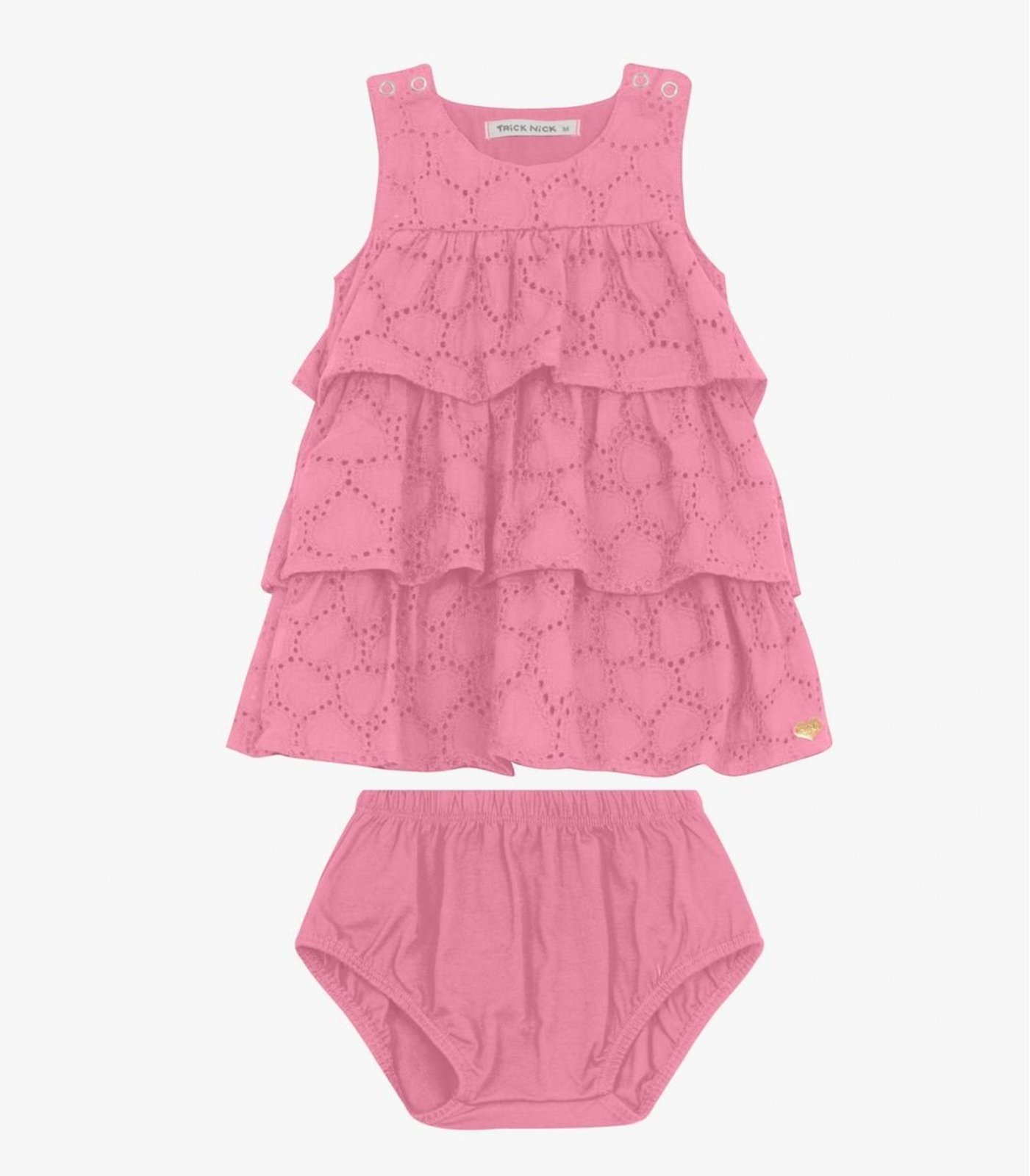 Infantil – Vestido com Calcinha Trick Nick Rosa
