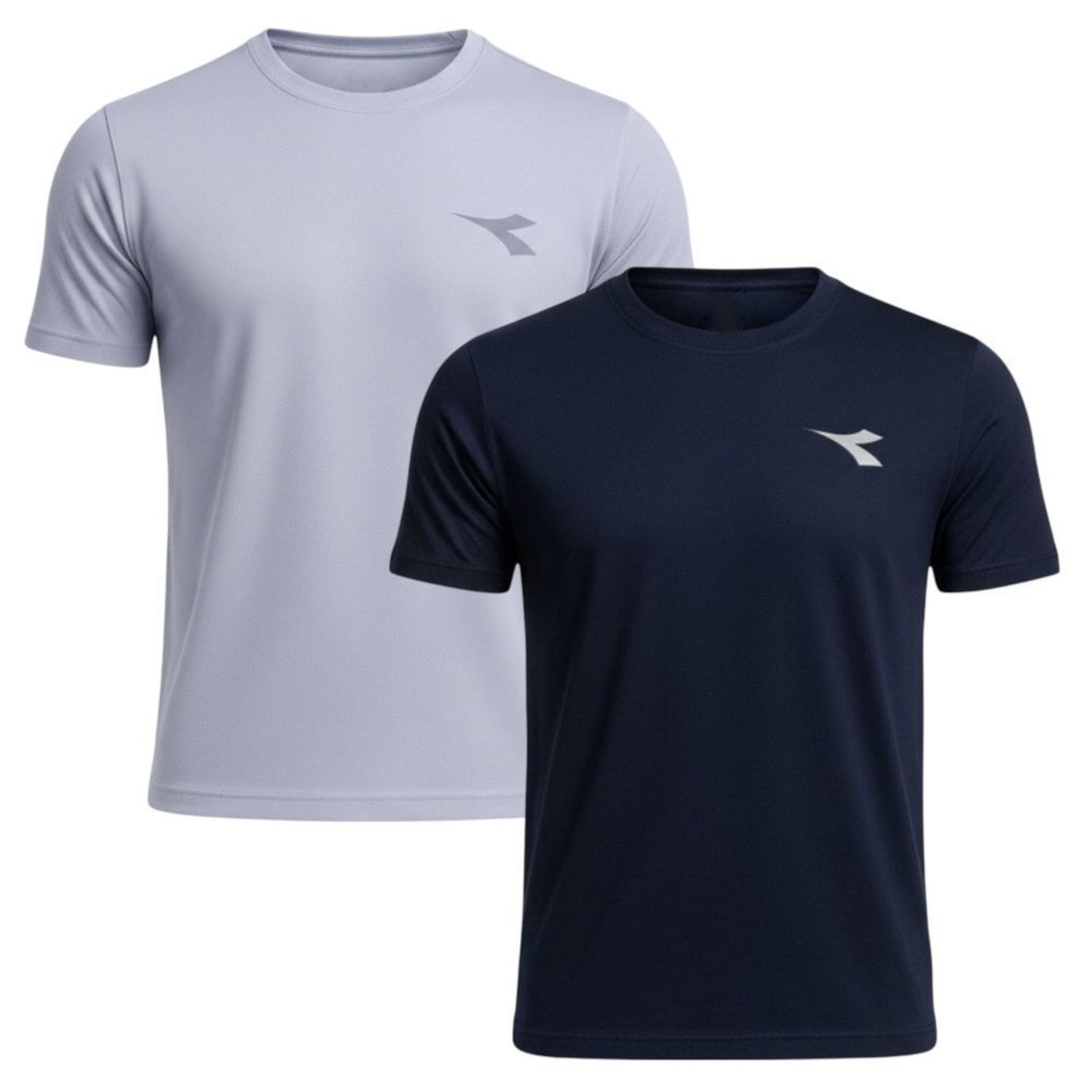 Kit 2 Camisetas Diadora Small Logo Masculina - Cinza - diadora