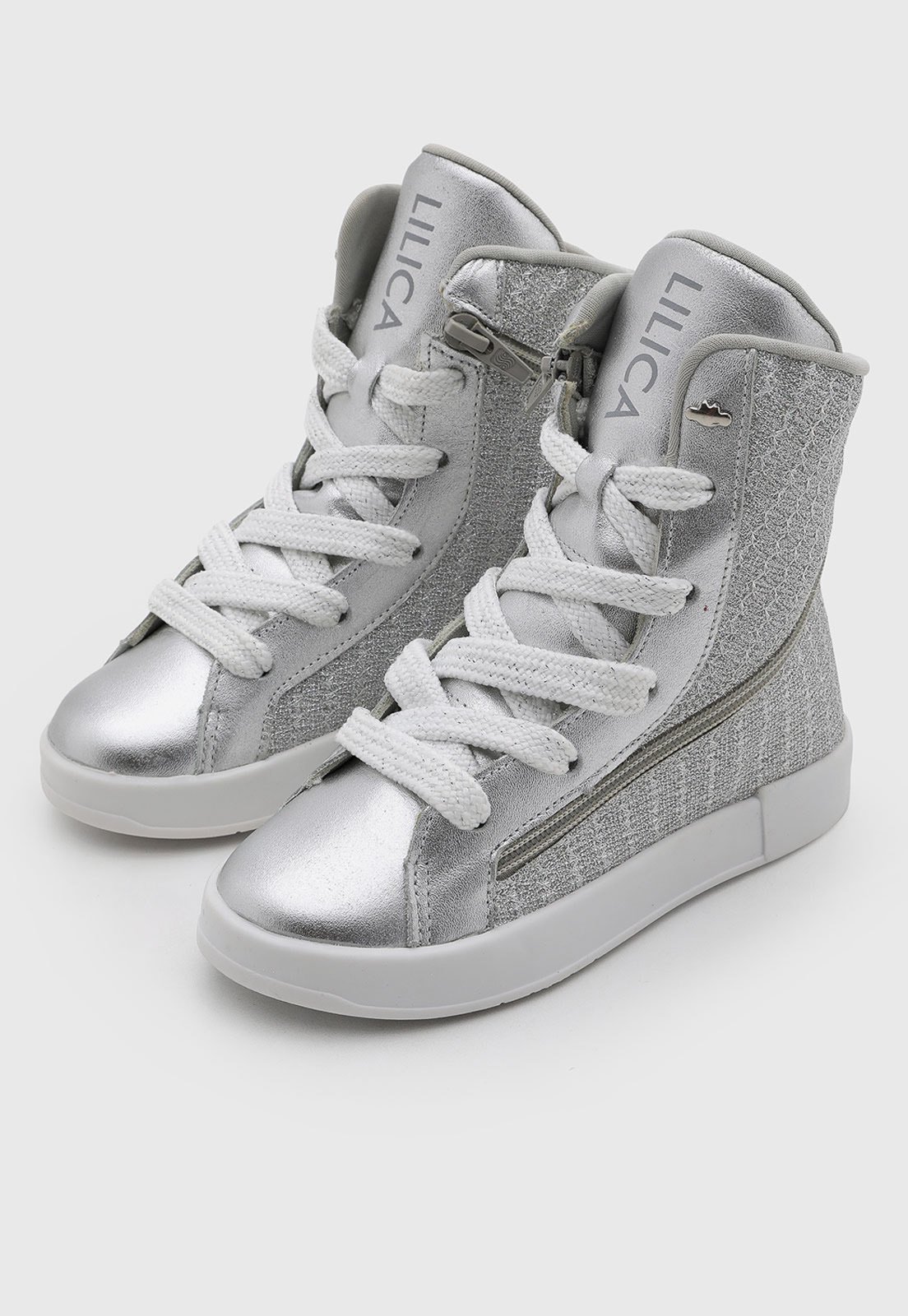 Infantil - Tênis Lilica Ripilica Boot Glow Prata