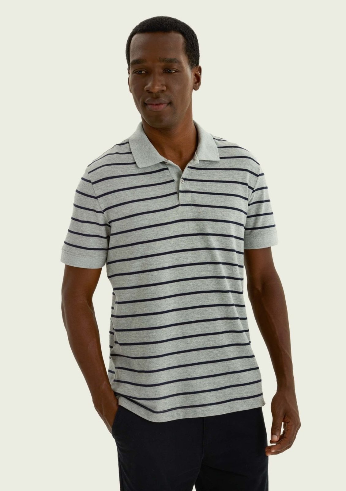 Camisa Polo Masculina Listrada Hering