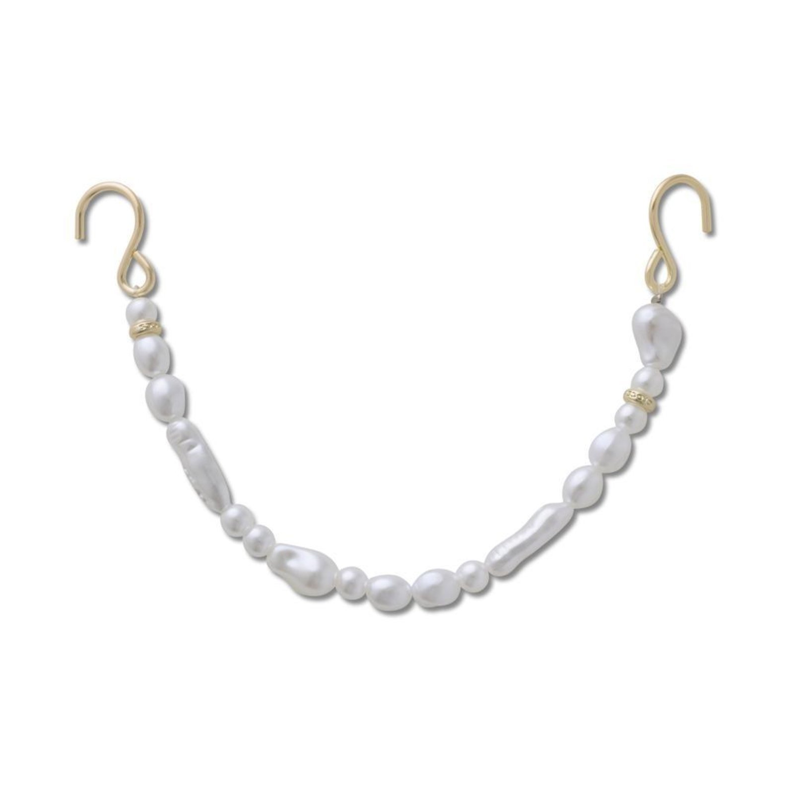 Infantil - Jibbitz™ Corrente de Rebite de Pérolas SMT Único Branco