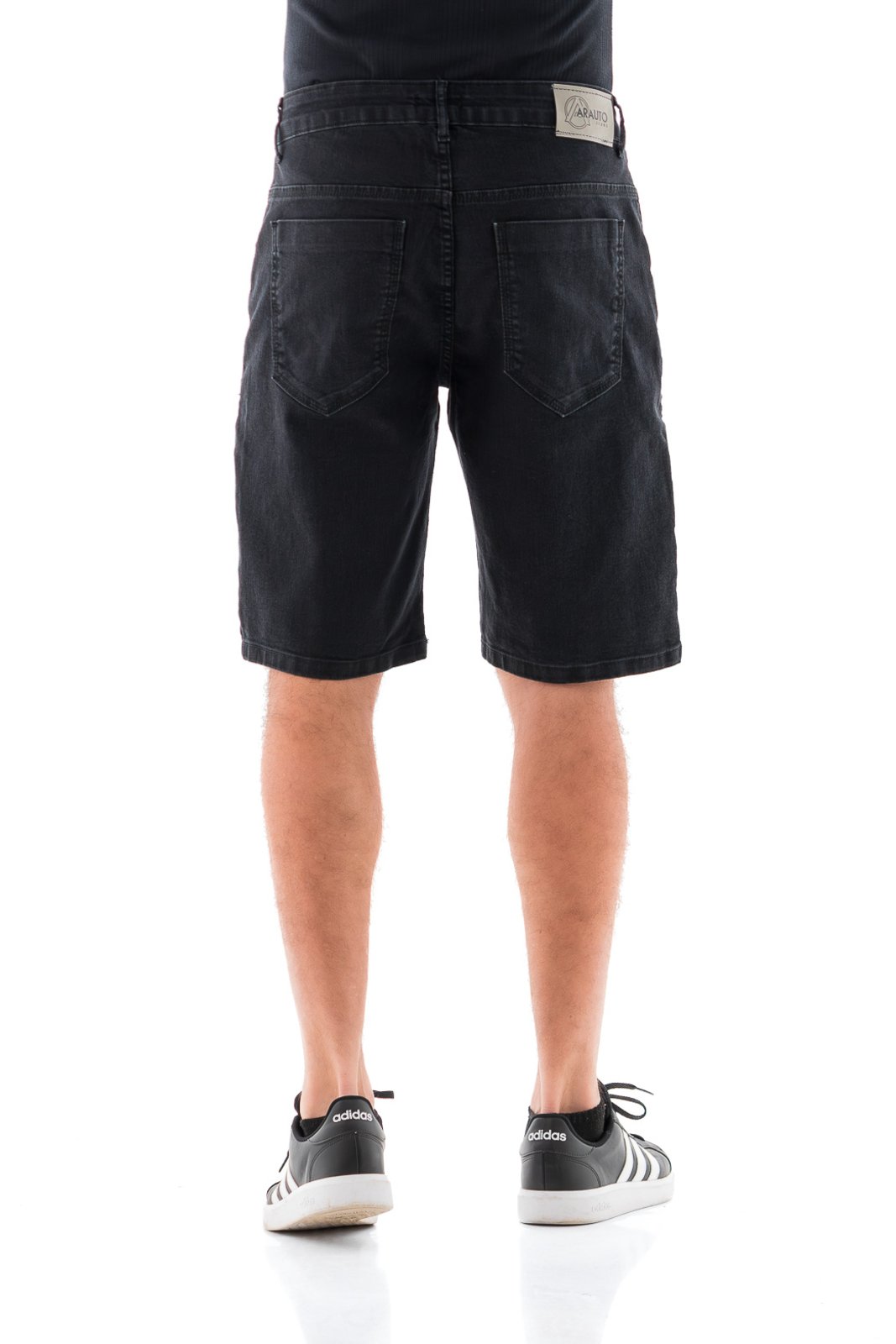 Vista 3 Bermuda Jeans Masculina Arauto Confort Black ARAUTO JEANS preto black ARAUTO JEANS preto black