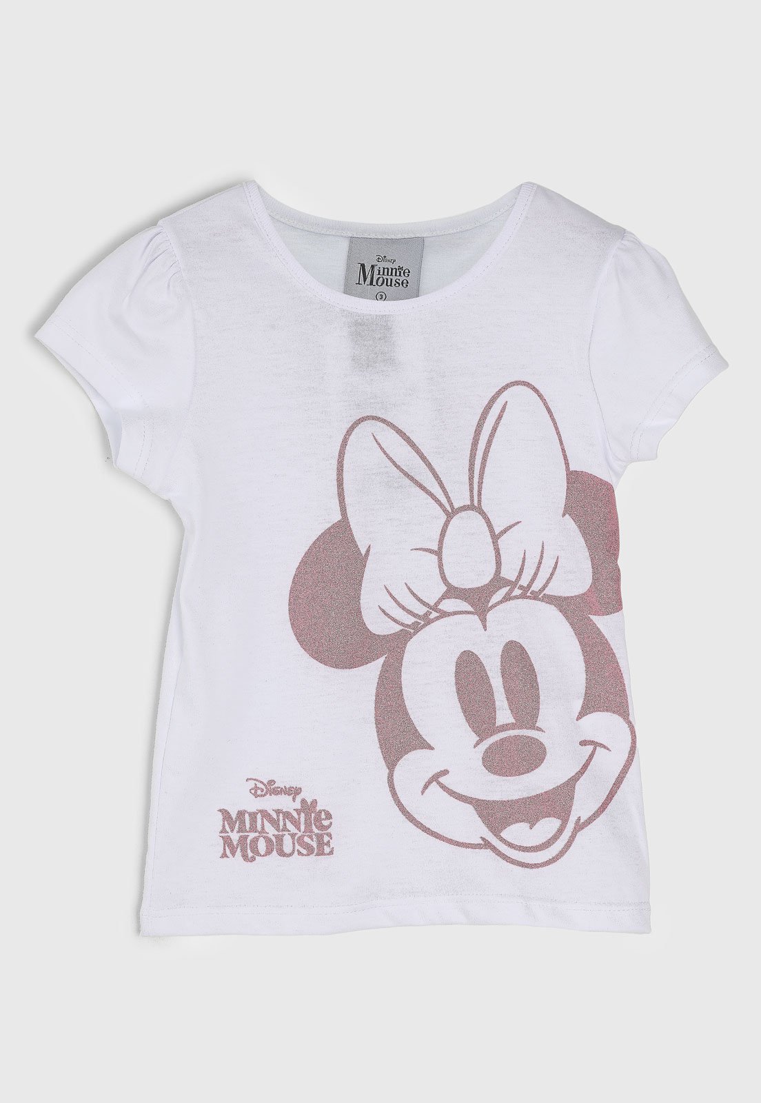 Vista 2 Blusa Brandili Minnie Mouse Branca branco Brandili branco