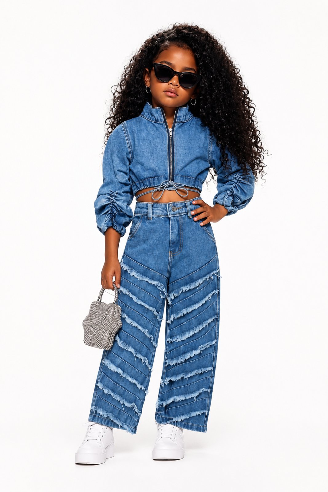 Infantil - Conjunto D Bell Outlet Fashion Jeans Azul