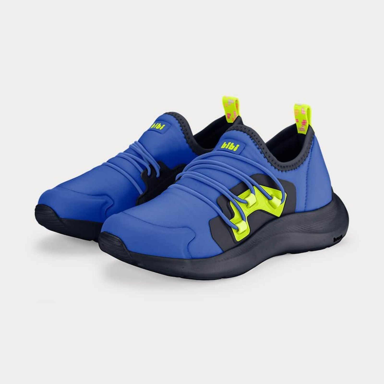 Vista 3 Infantil - Tênis Bibi Action com Verde 25 Calçados Bibi azul Calçados Bibi azul