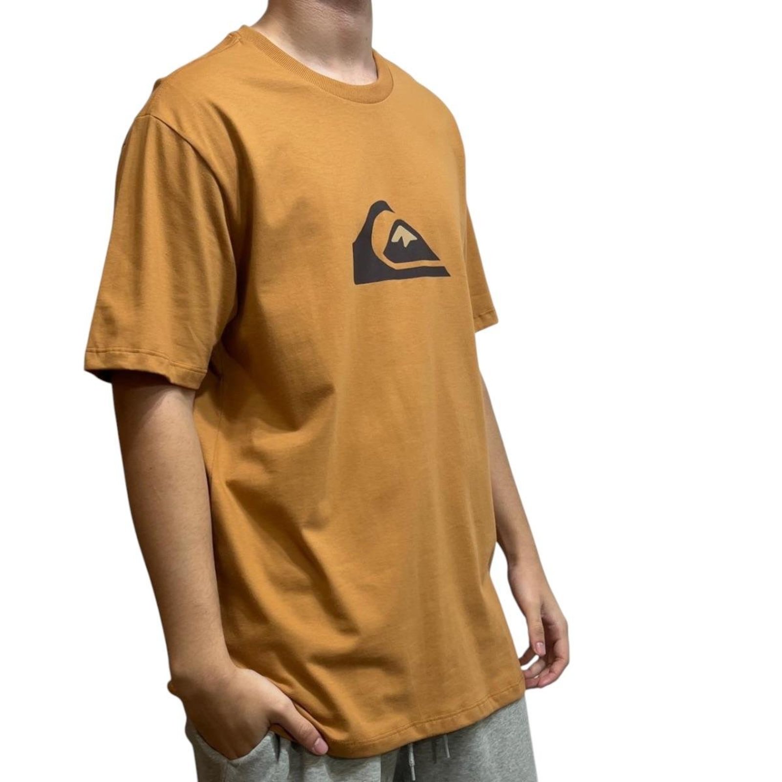 Camiseta Quiksilver Comp Logo- Quiksilver - Mostarda