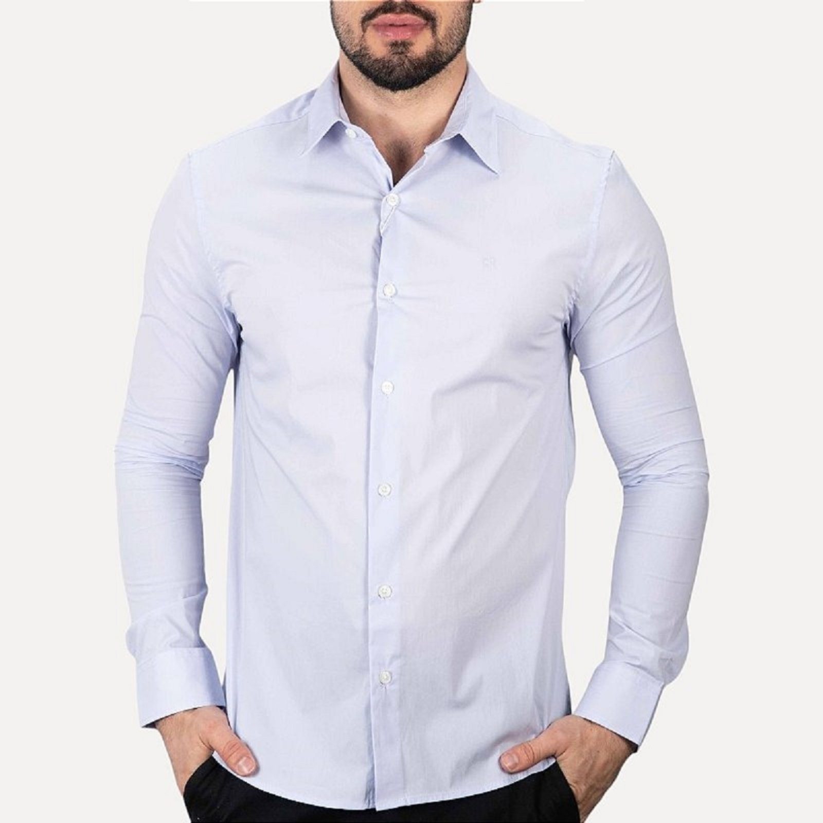 Camisa Calvin Klein Cannes Azul Claro