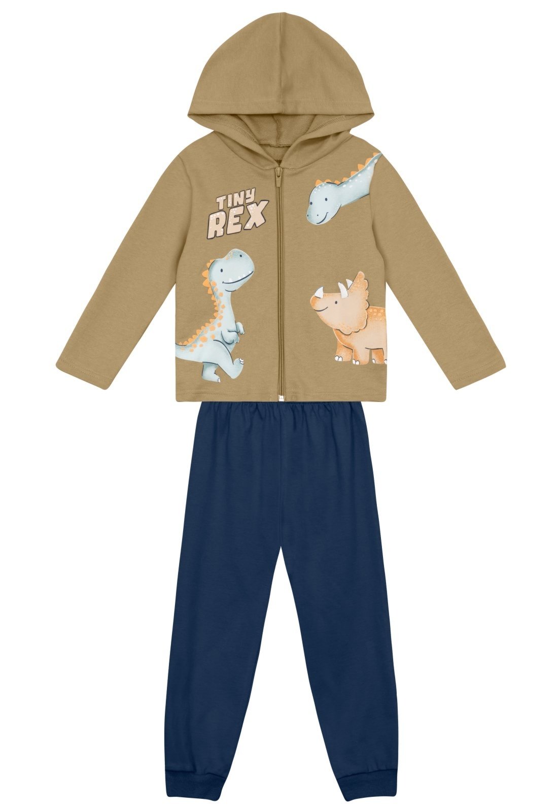 Infantil - Conjunto em moletom de dino Brandili