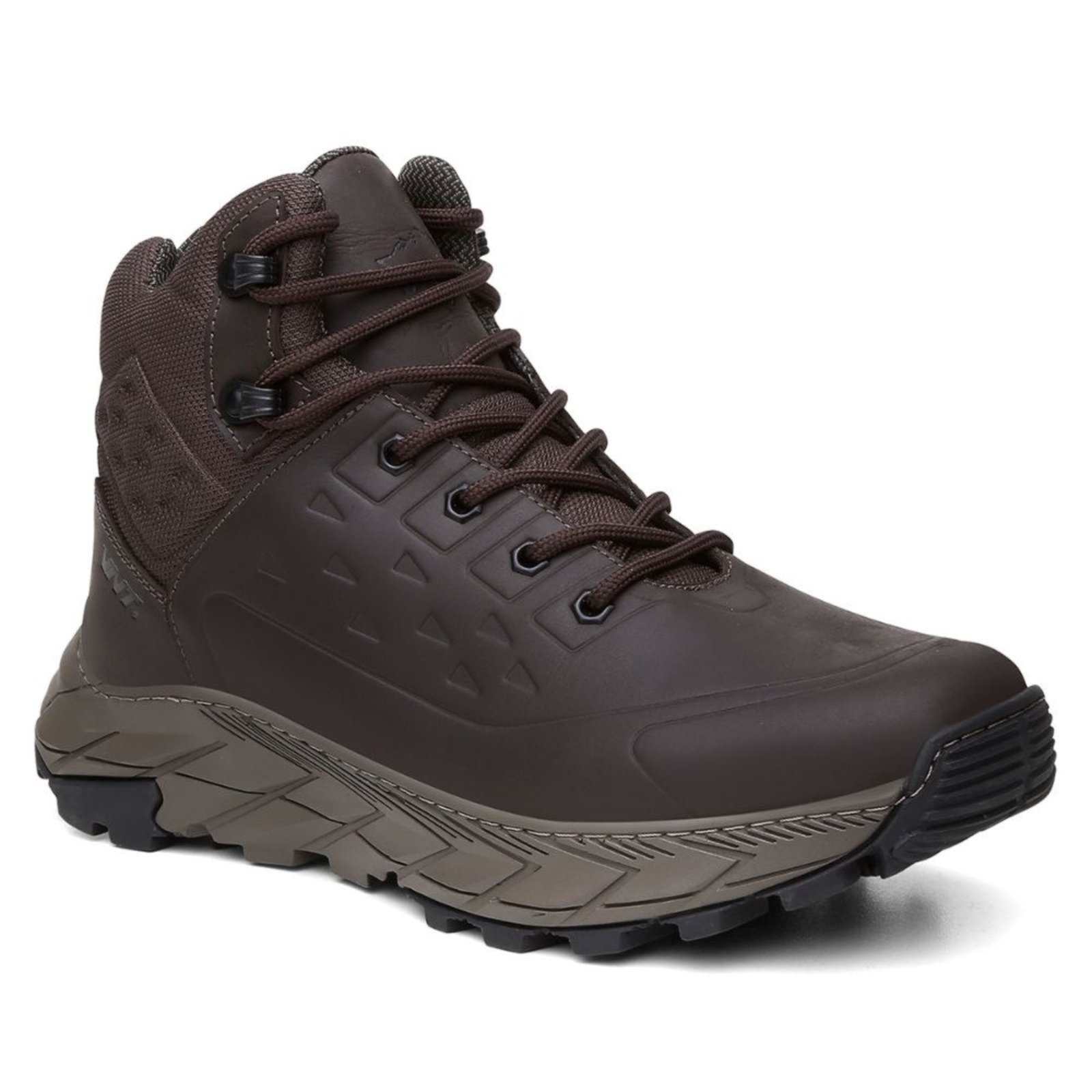 Bota Masculina VNT Fastback Brown Couro Legítimo Trekking Hiking e Outdoor Marrom