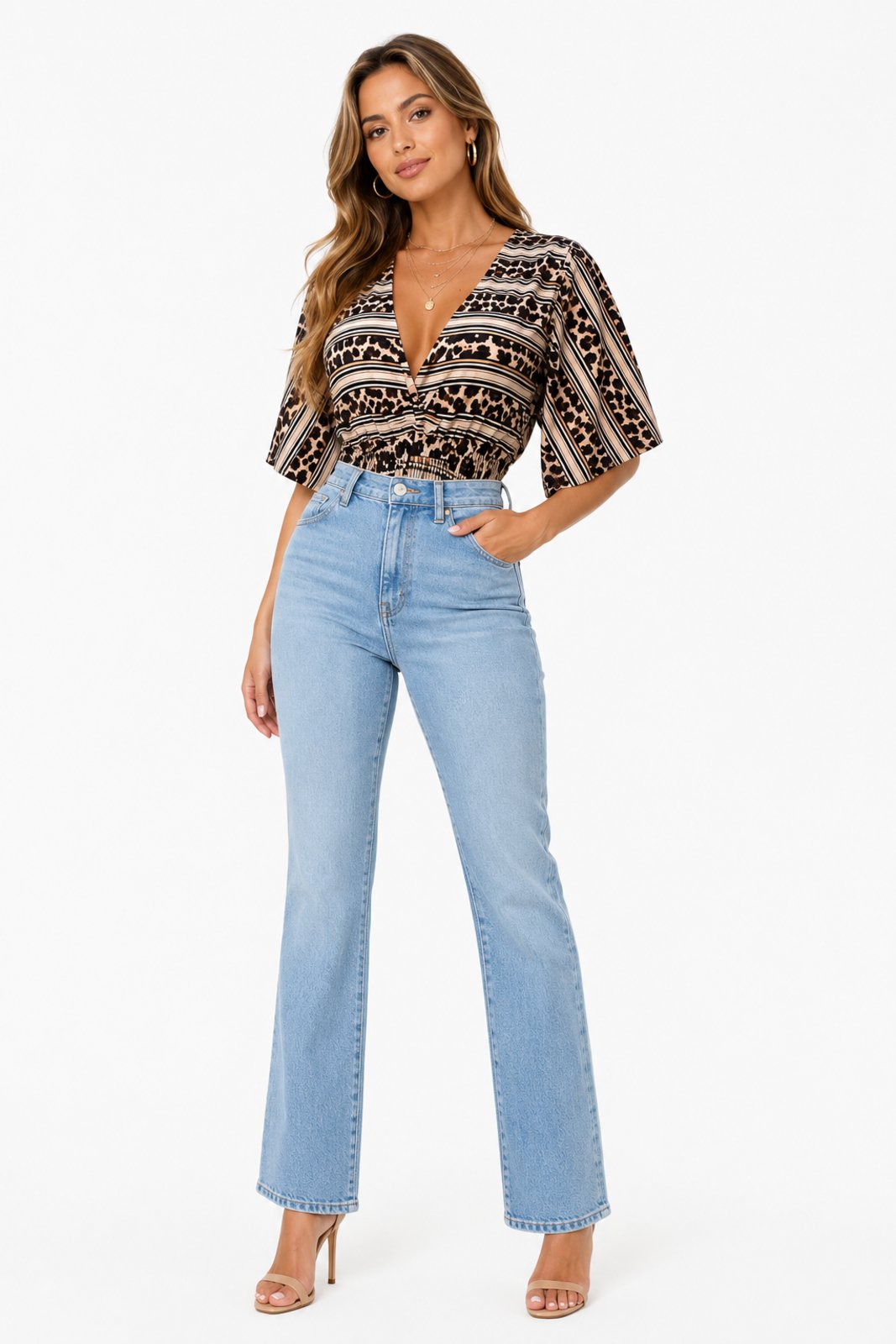 Body Feminino D Bell Outlet Fashion Animal Print