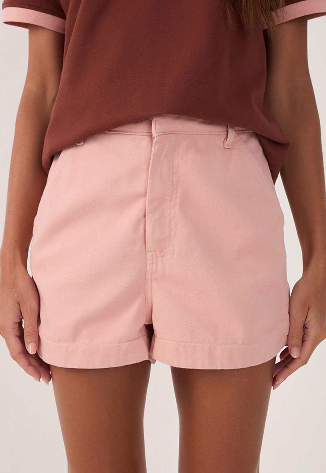 Short Sarja Dress To Reto Pocket Rosa