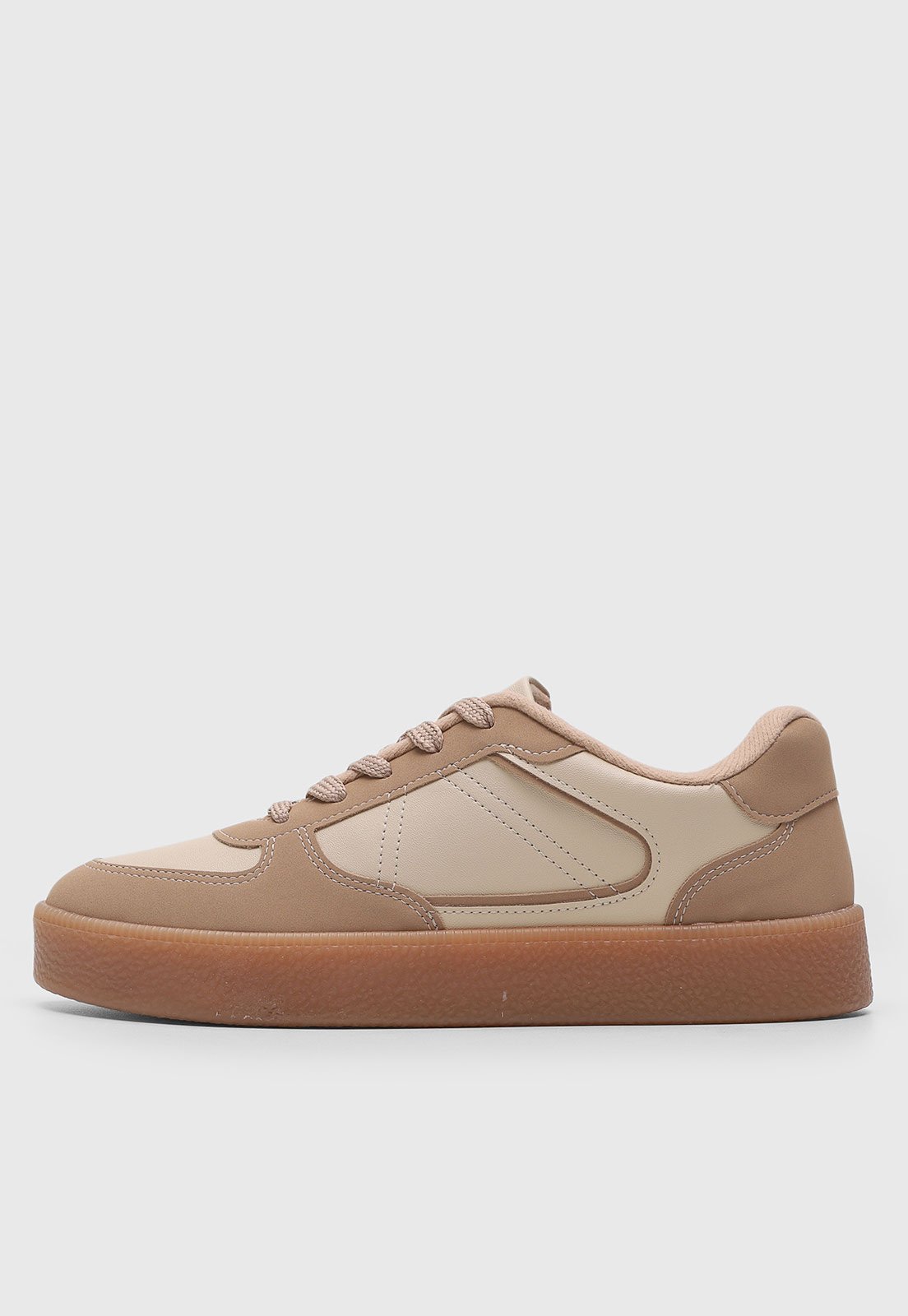 Tênis Feminino Vizzano Cadarço Bege