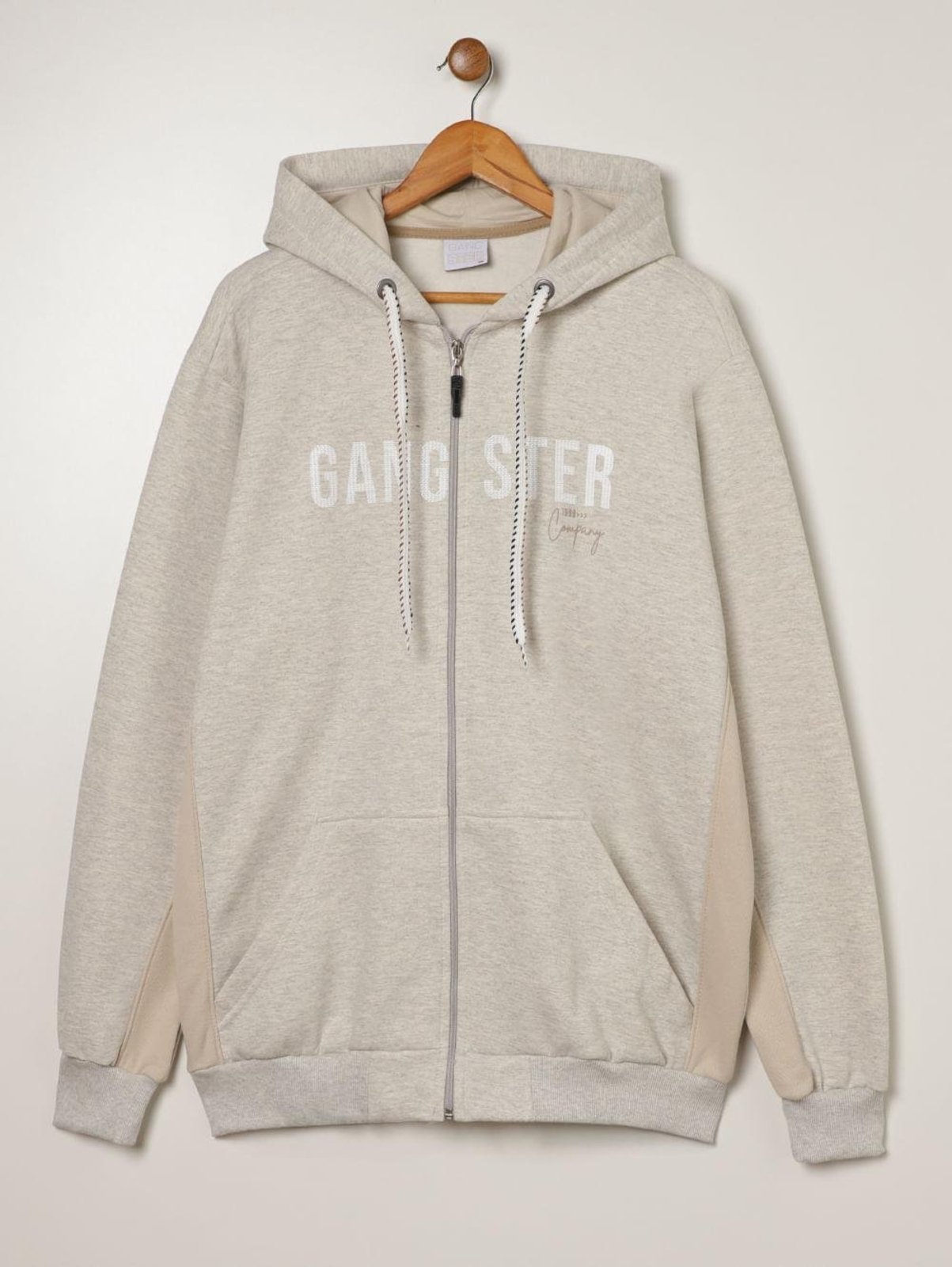 Jaqueta Moletom Gangster Plus Size Masculino MESCLA