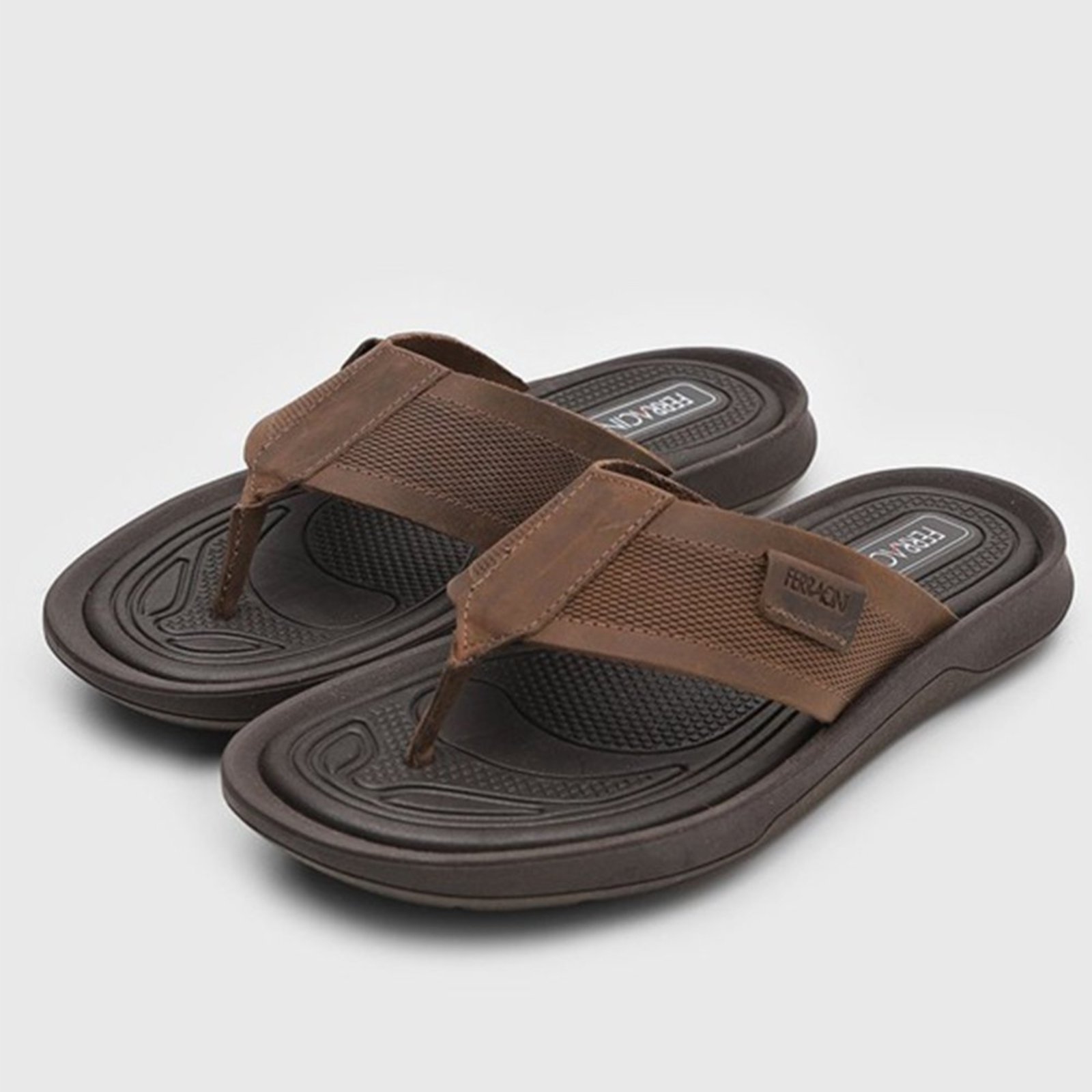 Chinelo Ferracini Masculina Dakar Couro