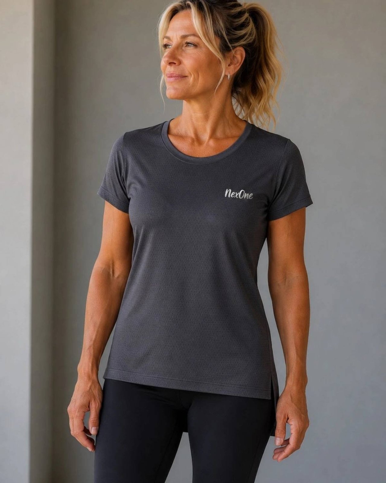 Blusa NexOne Alongada Grafite