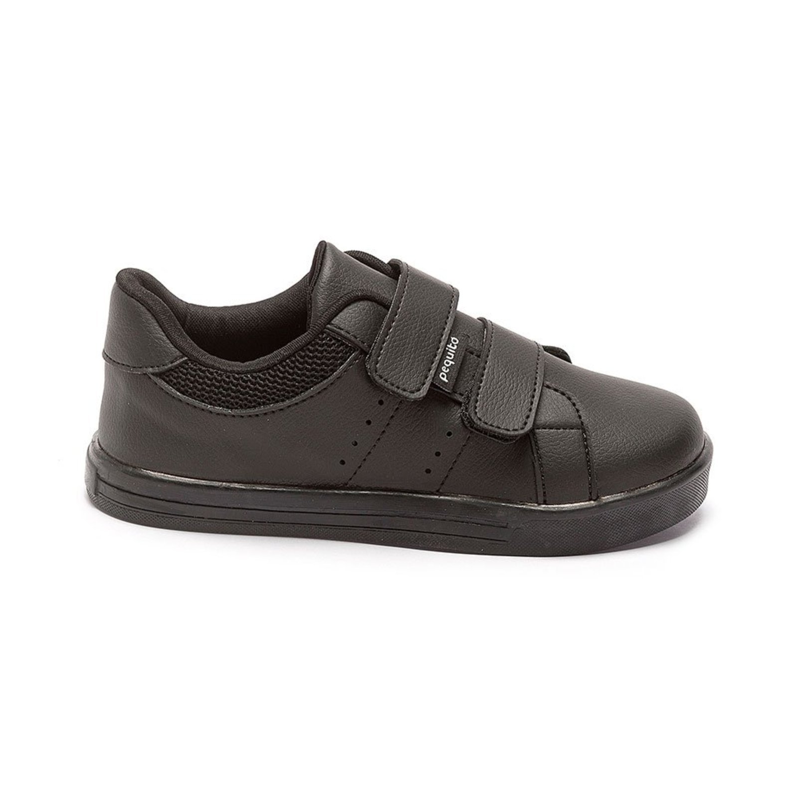 Vista 2 Infantil - Tênis Masculino Jogging Volta às Aulas Pequito preto Pequito preto