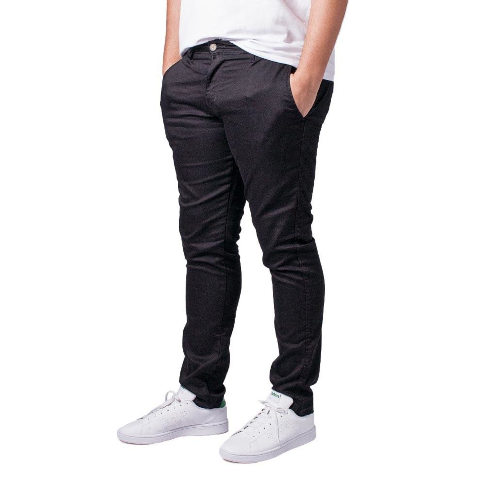 Calça Slim Masculina Essencial Ogochi 002510019 Preta