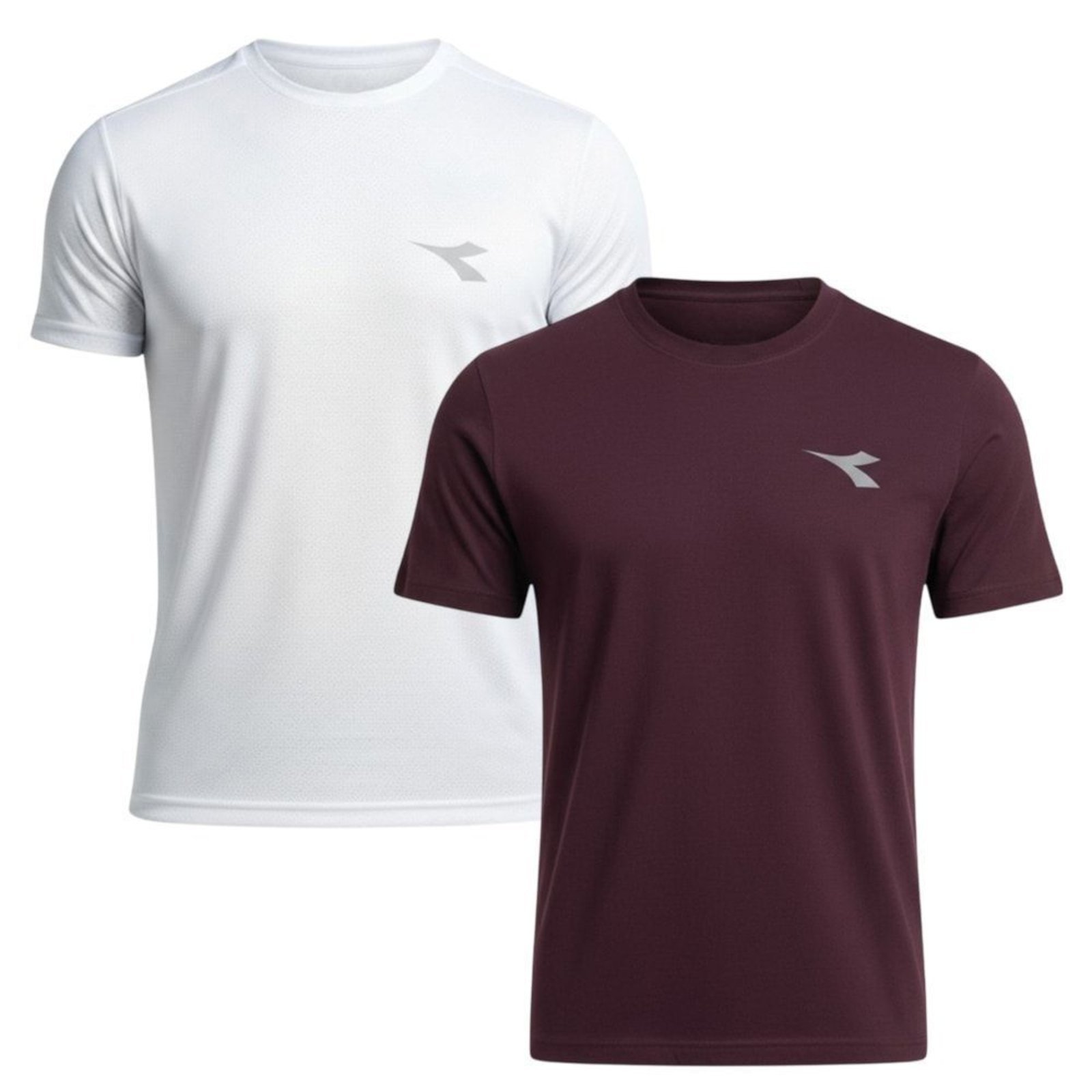 Kit 2 Camisetas Diadora Small Logo Masculina - Branco - diadora