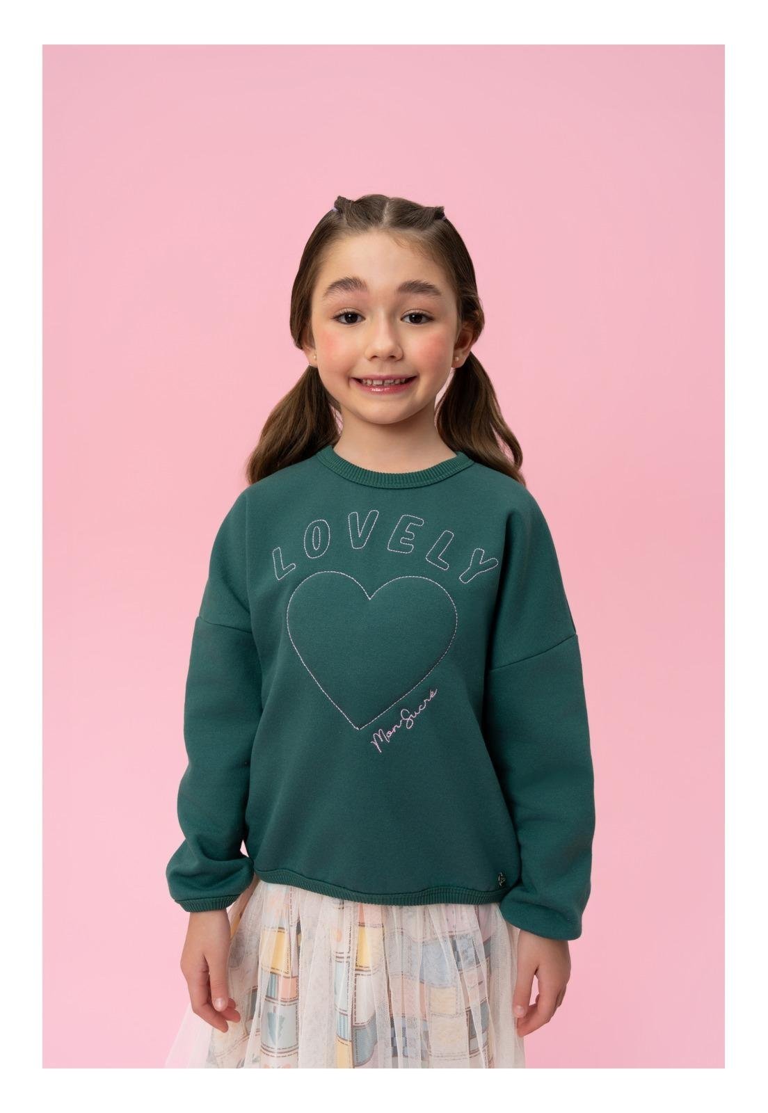 Infantil - Casaco Menina Lovely Mon Sucré 10 Verde
