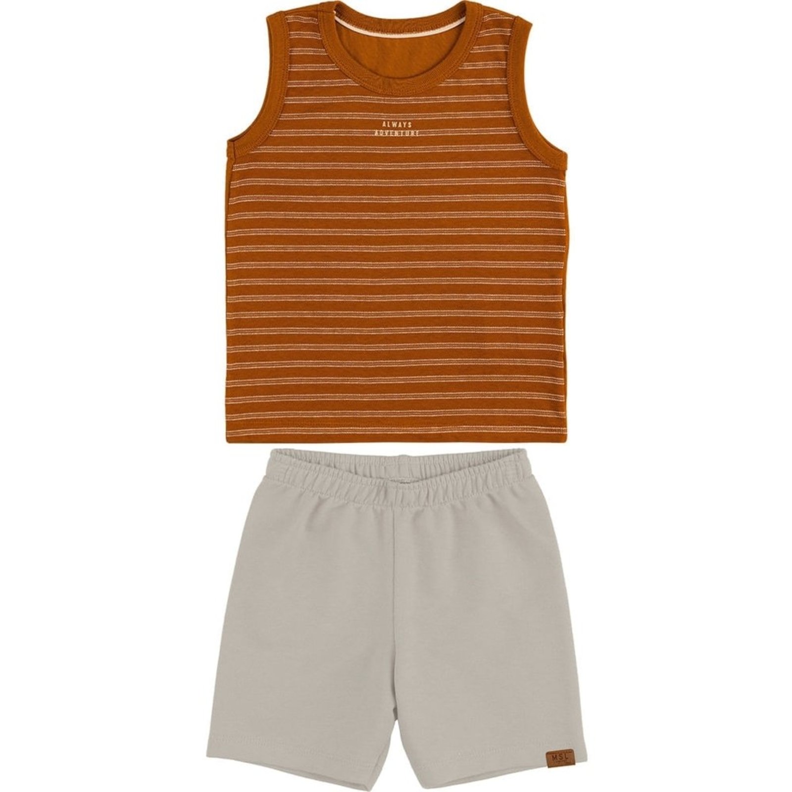 Infantil - Conjunto Curto Listrado Menino Marisol