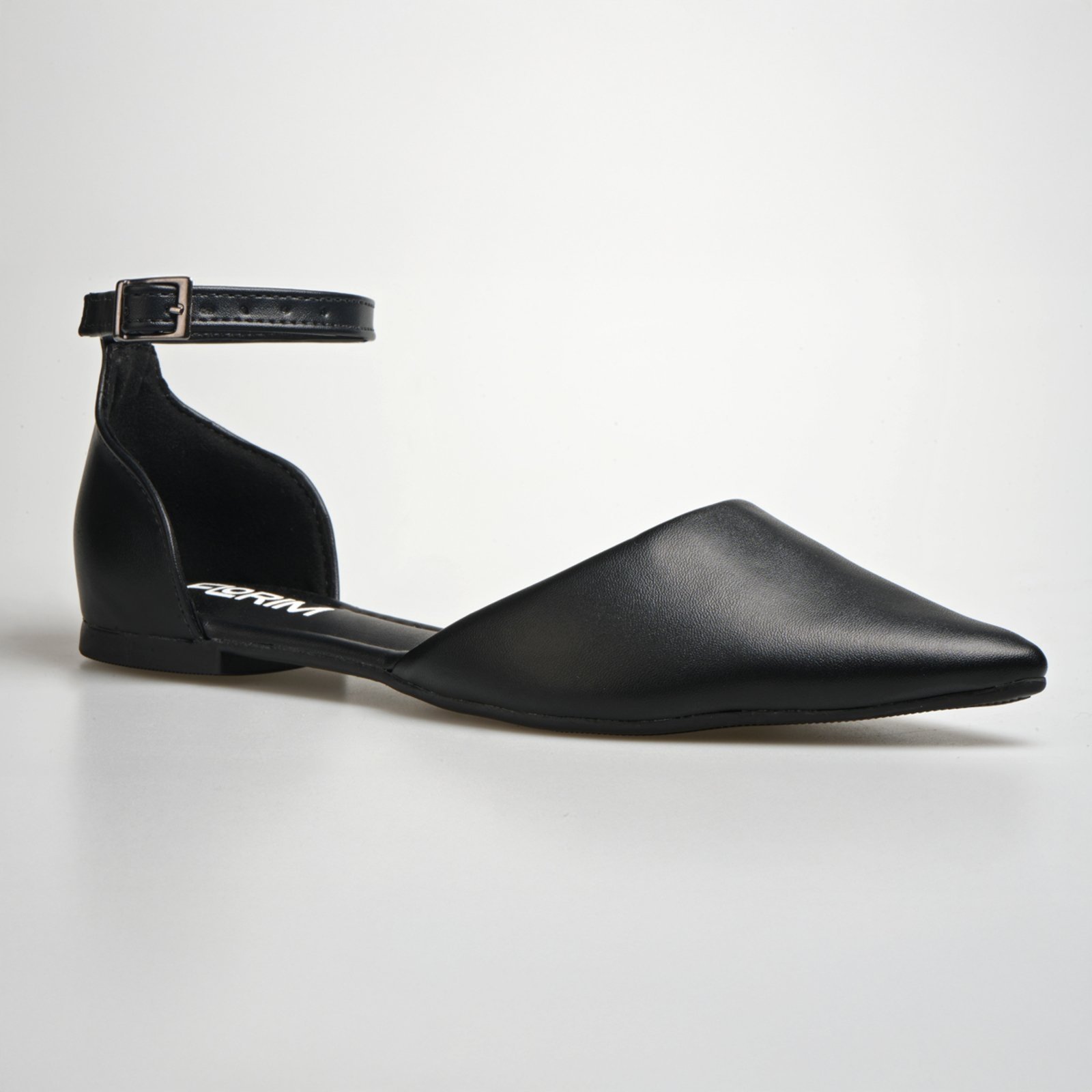 Sandália Feminina Bico Fino Preto Salomé Sapatilha Confort Premium