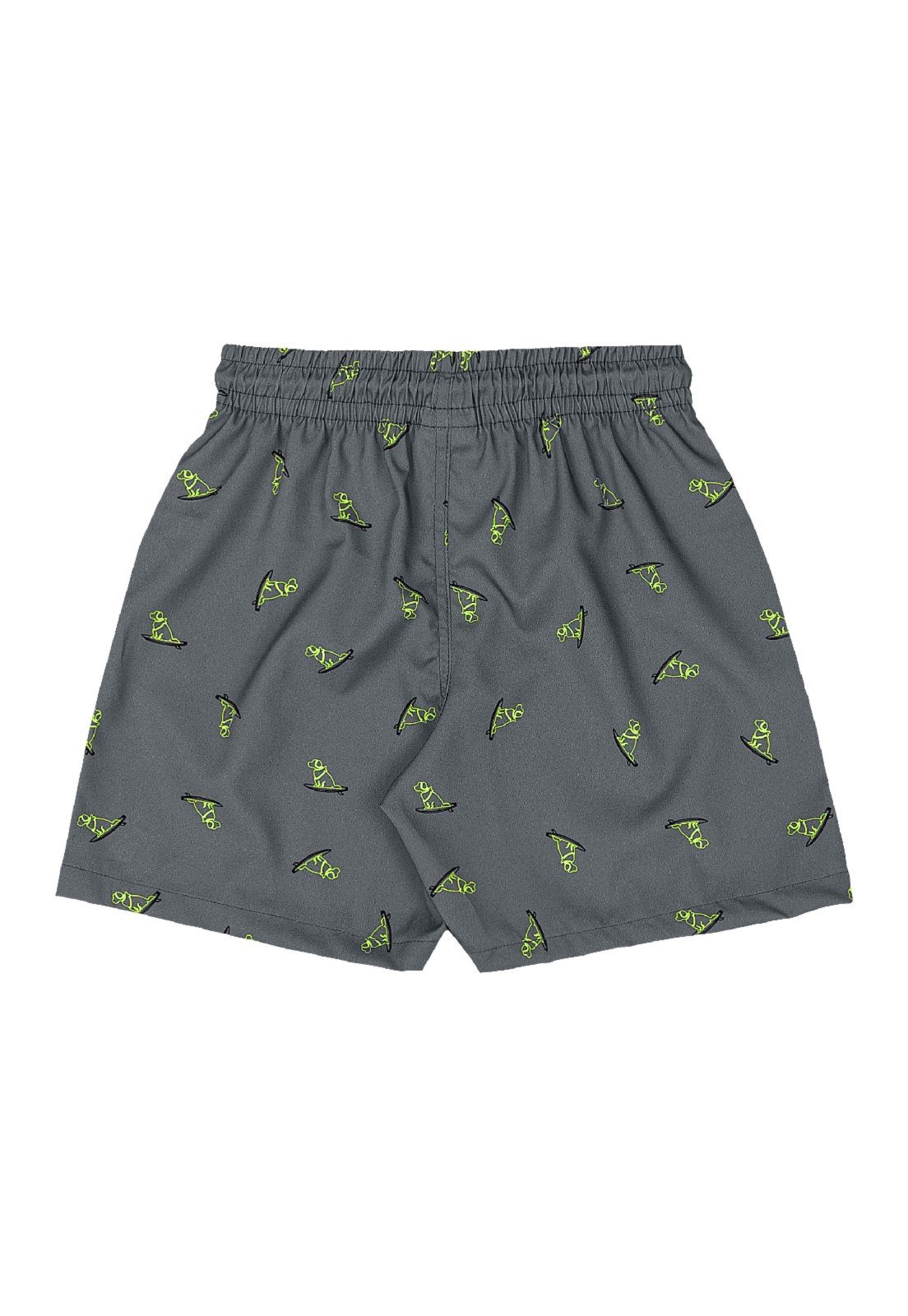 Vista 3 Infantil - Bermuda Boxer Estampado Quimby cinza Quimby cinza
