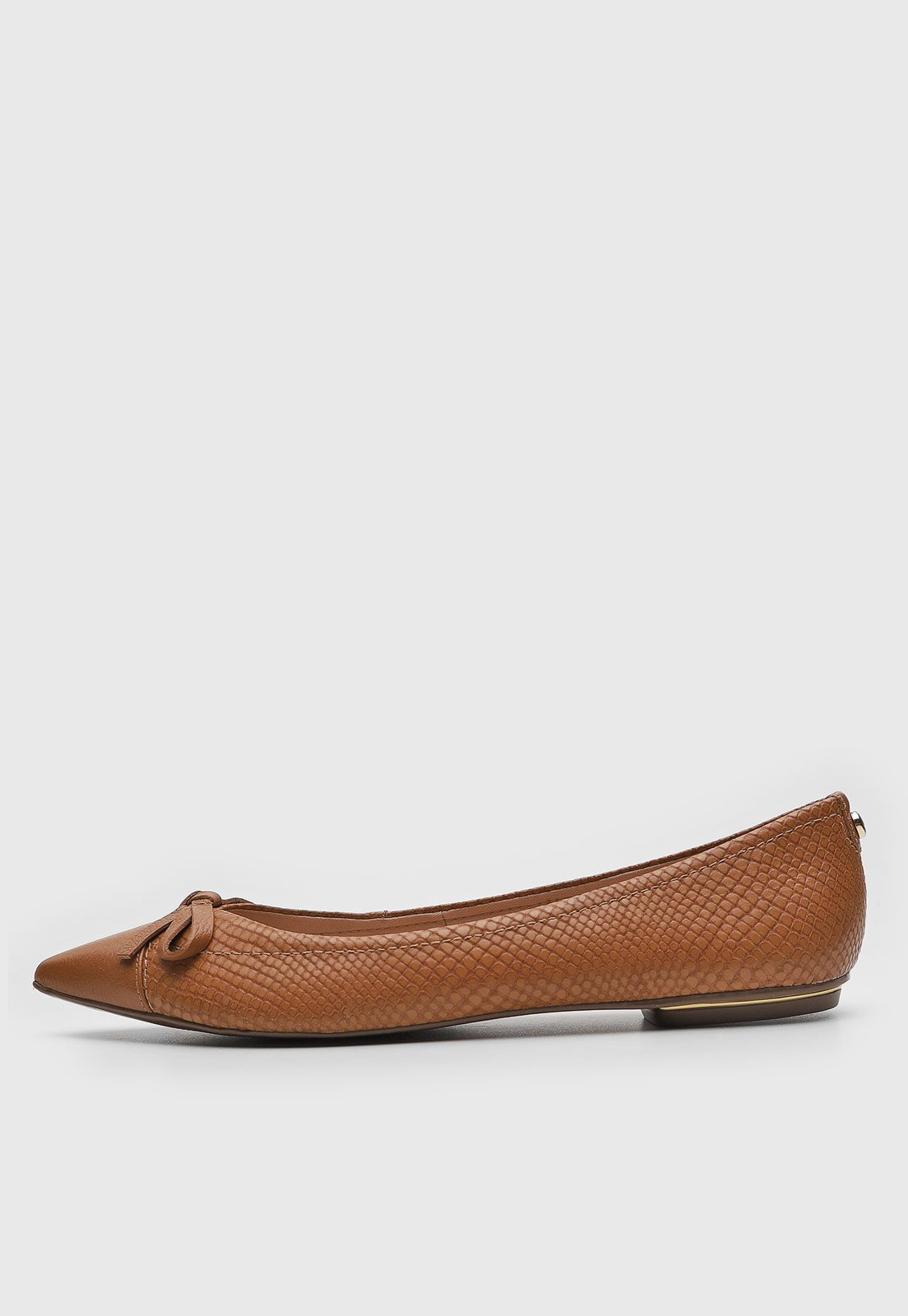 Sapatilha Jorge Bischoff de Couro Snake Caramelo
