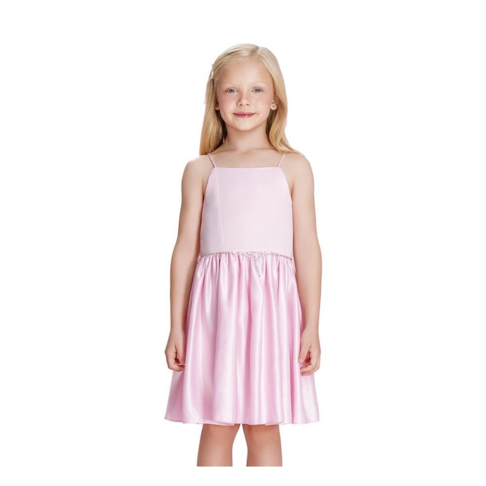Infantil - Vestido de Festa Petit Cherie Rosa Detalhe Strass 10 Rosa