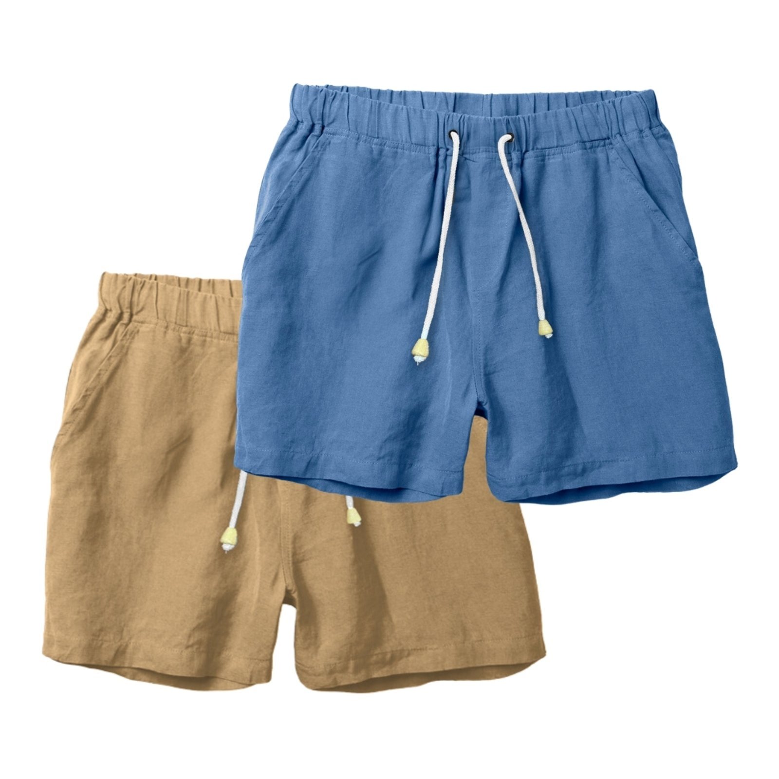 Kit 2 Shorts Linho Premium Bermuda Masculina Moda Praia Luxo
