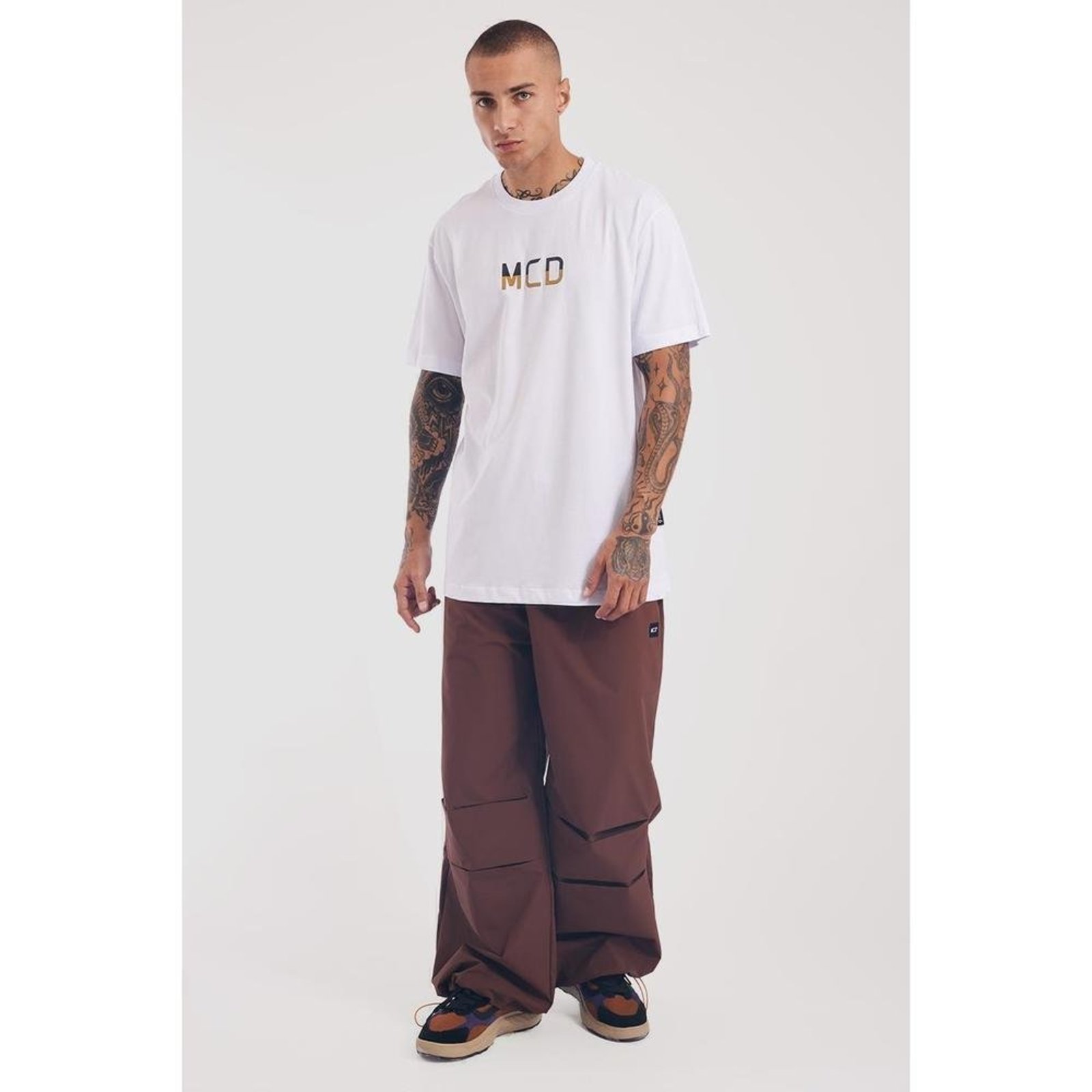 Camiseta Regular Mcd Dourado Branco