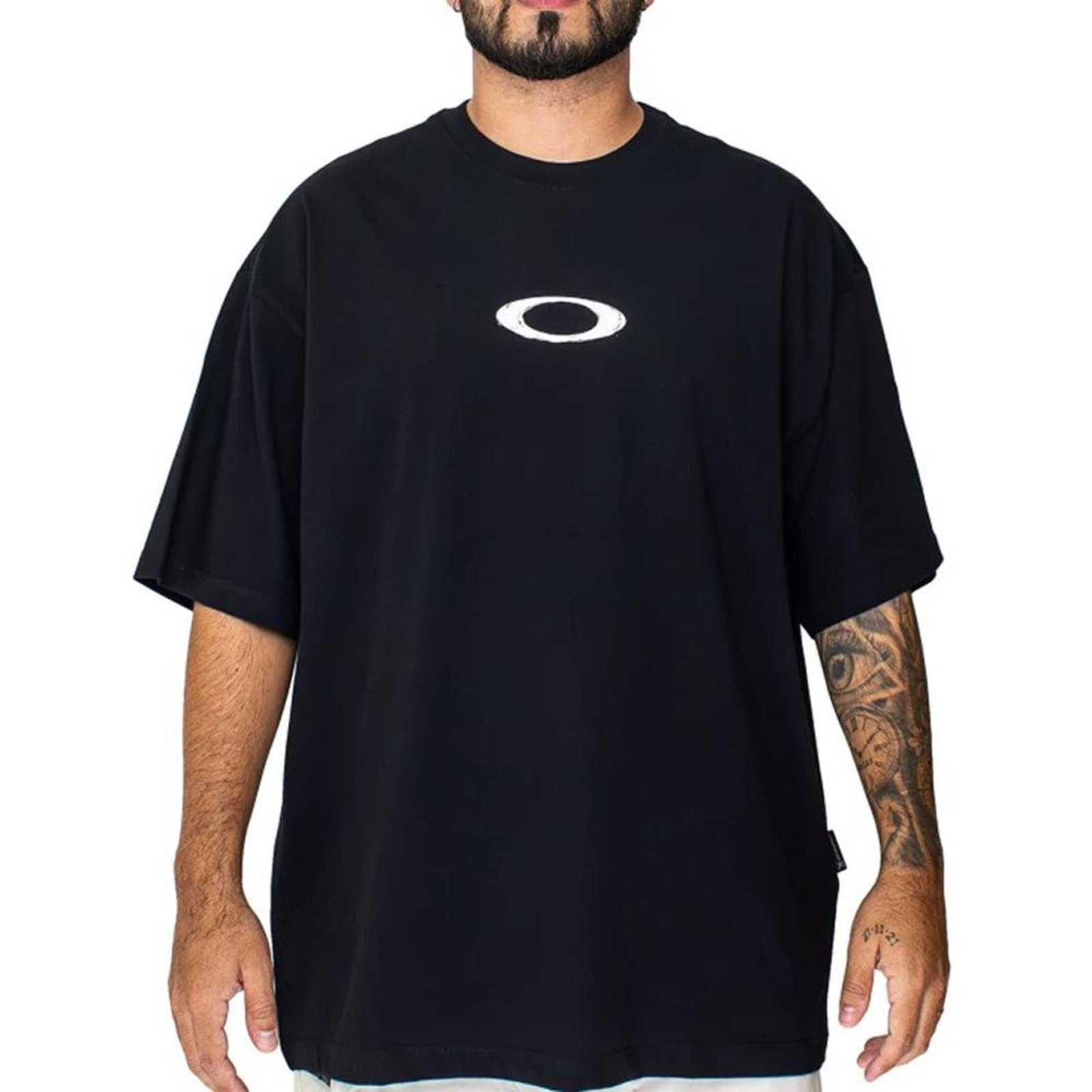 Camiseta Oakley Ellipse Fluid SS WT26 Masculina Blackout