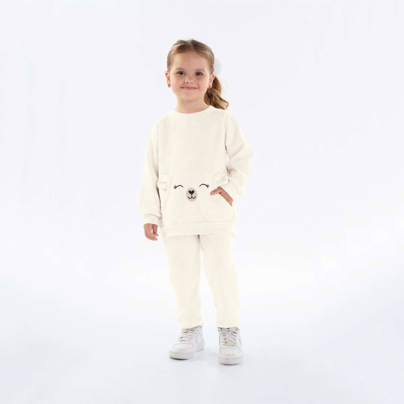 Infantil - Conjunto Primeiros Passos Menina - Natural - 50226-68 Bege