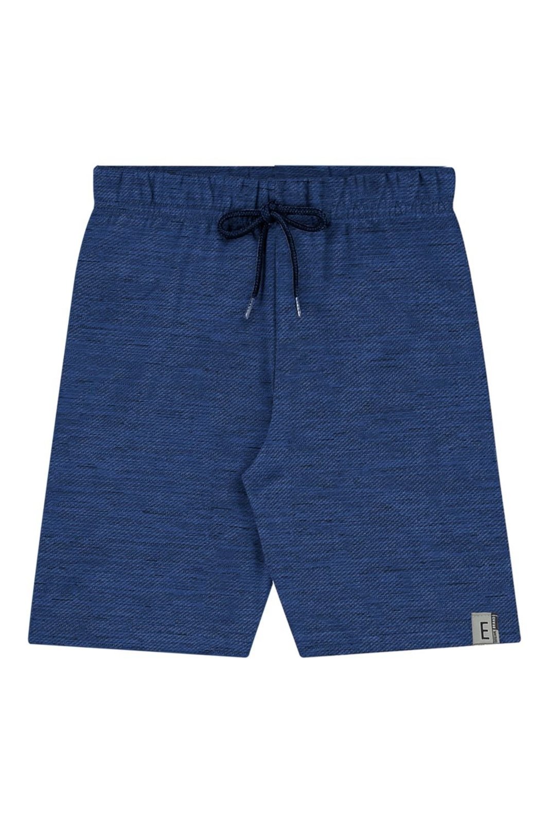 Infantil - Bermuda Menino Moletom Com Cordão Elian Azul Escuro