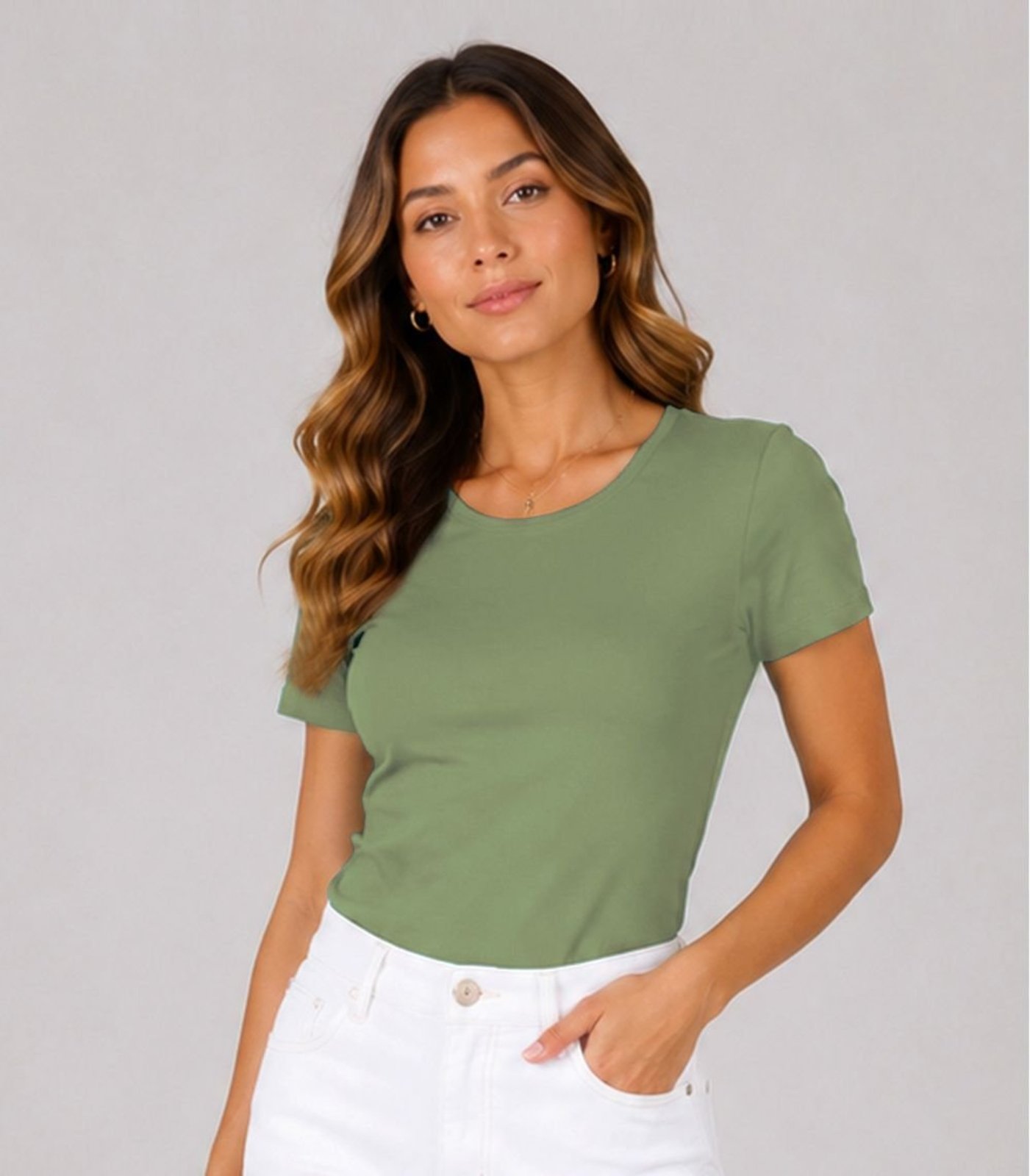 Blusa Feminina Cotton 30 Básica KO Verde