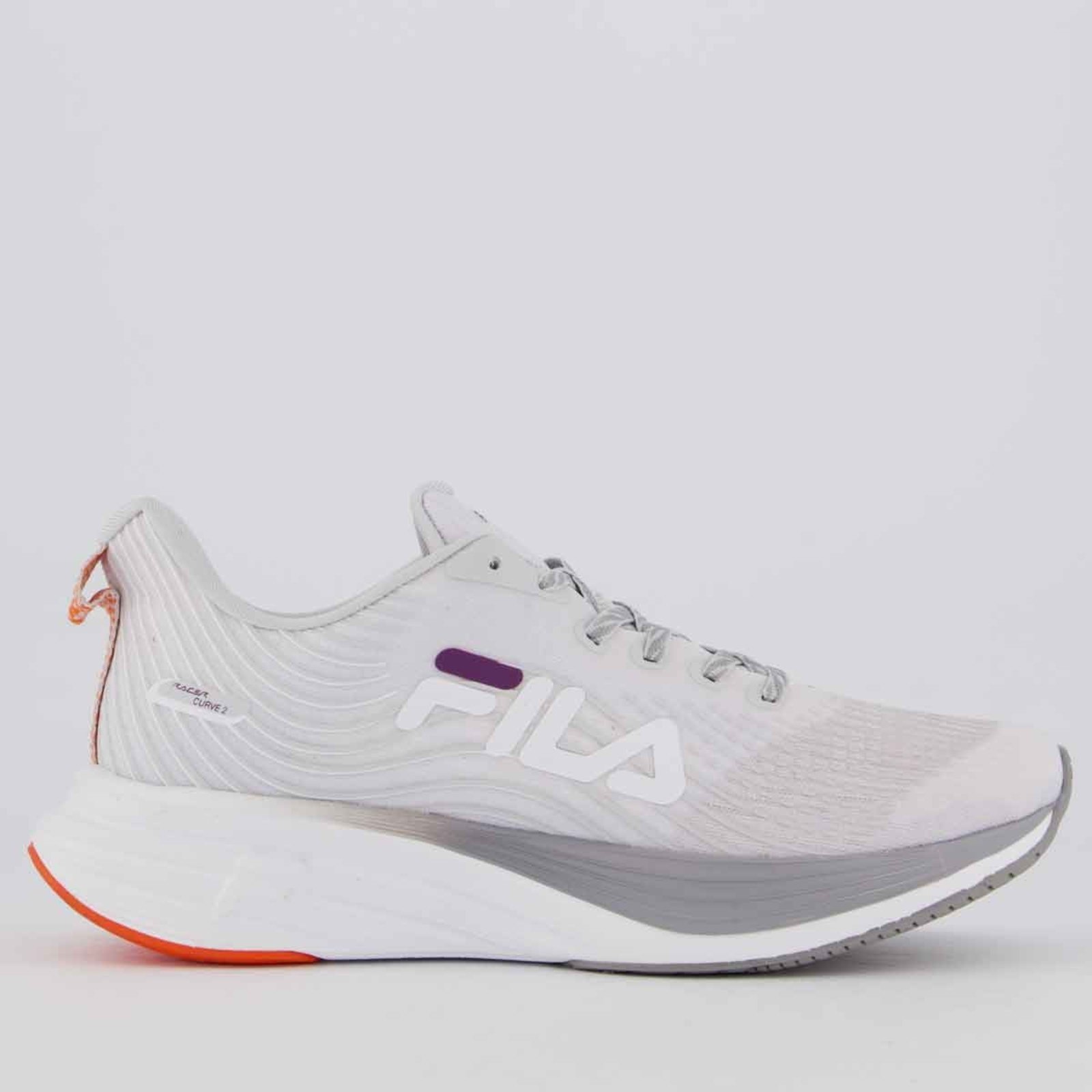 Tênis Fila Racer Curve 2 Feminino Cinza e Roxo