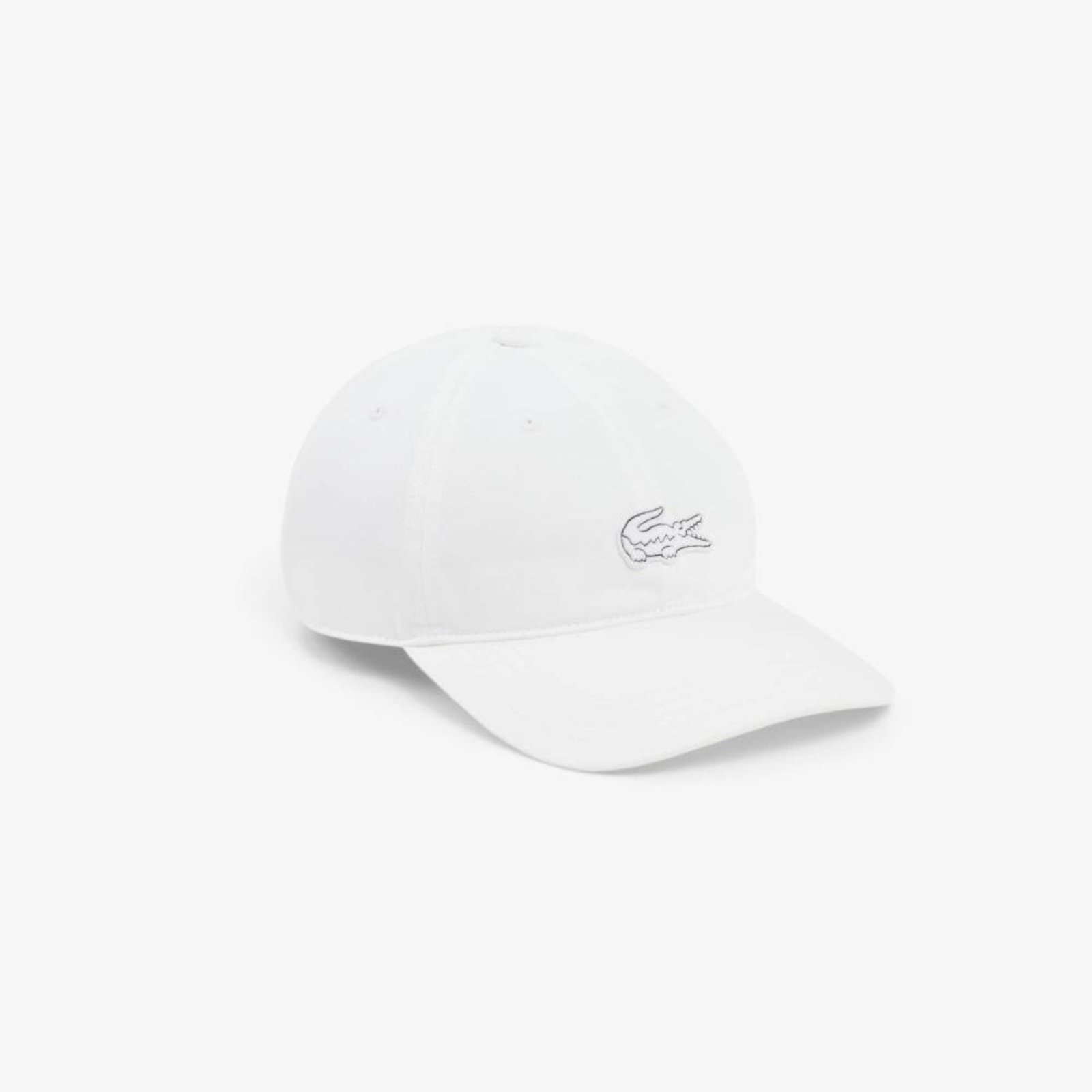 Boné Unissex Lacoste Gabardine Bordado Branco