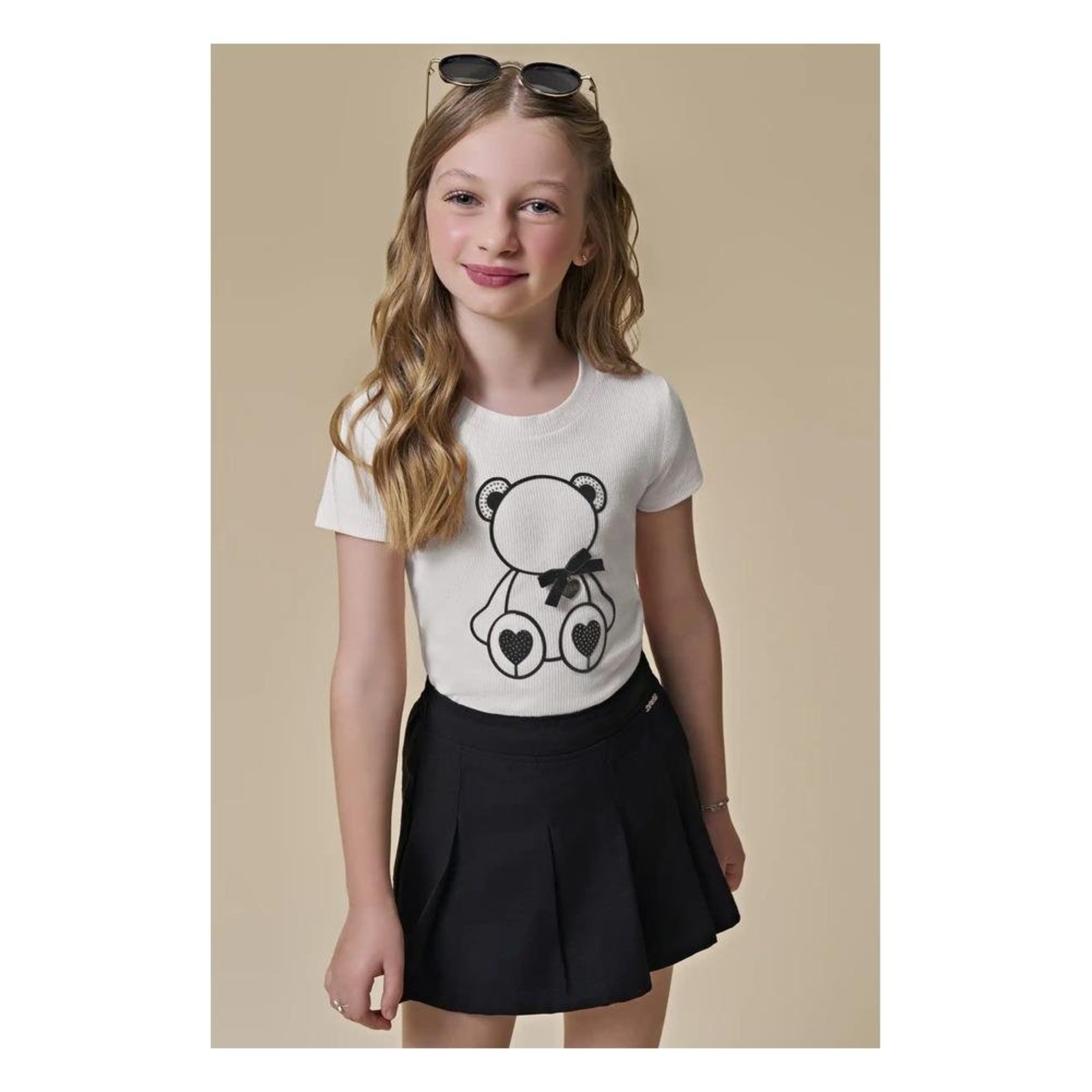 Infantil - Blusa Menina Estampada Infanti 10 Unico