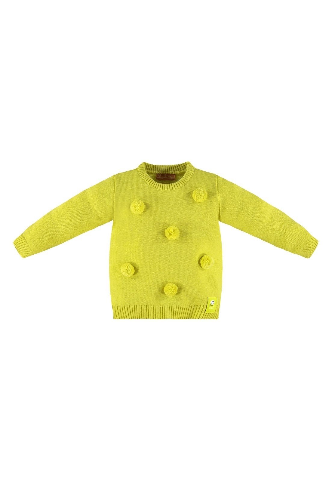Infantil - Blusão Feminino em Tricot Up Baby Verde Claro