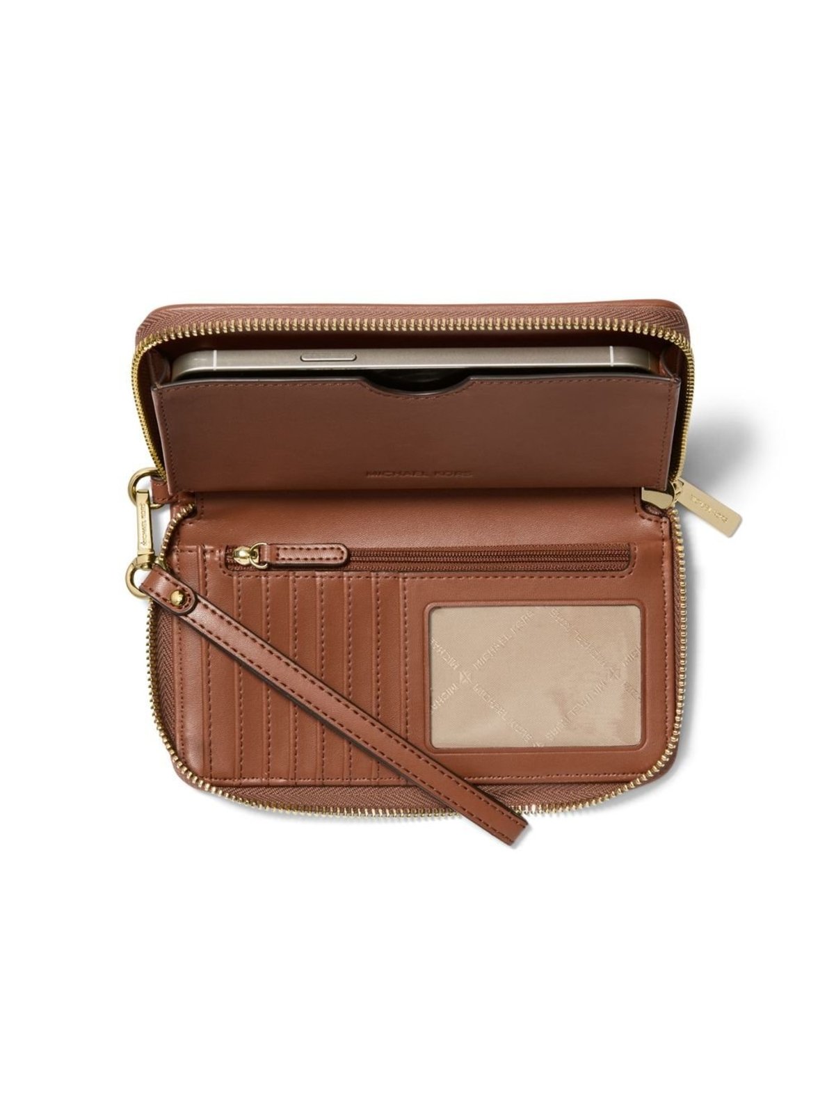 Vista 3 Carteira Jet Set Travel Jacquard 35R5gtve3j230 Michael Kors marrom Michael Kors marrom