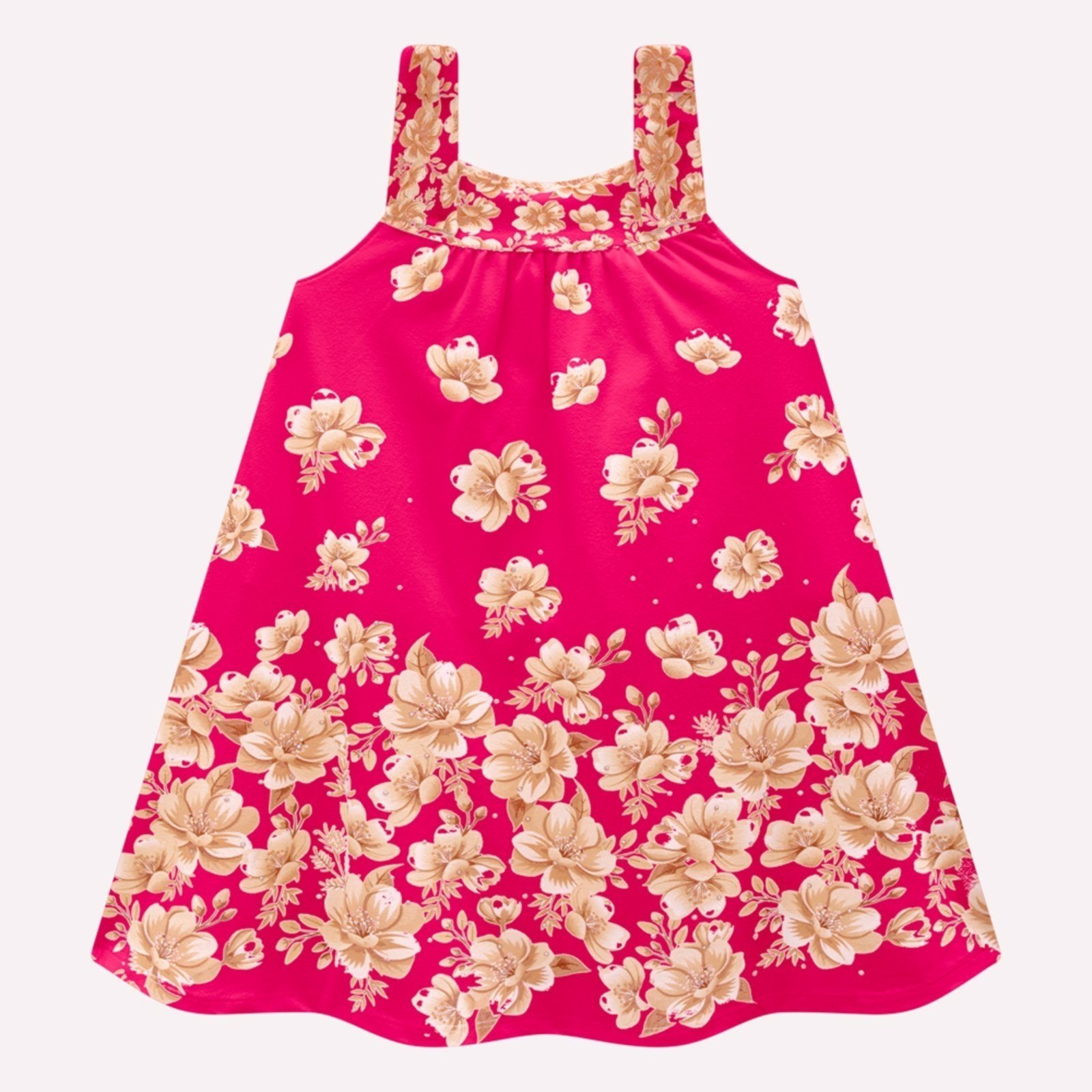 Infantil - Vestido Menina em Cotton Milon