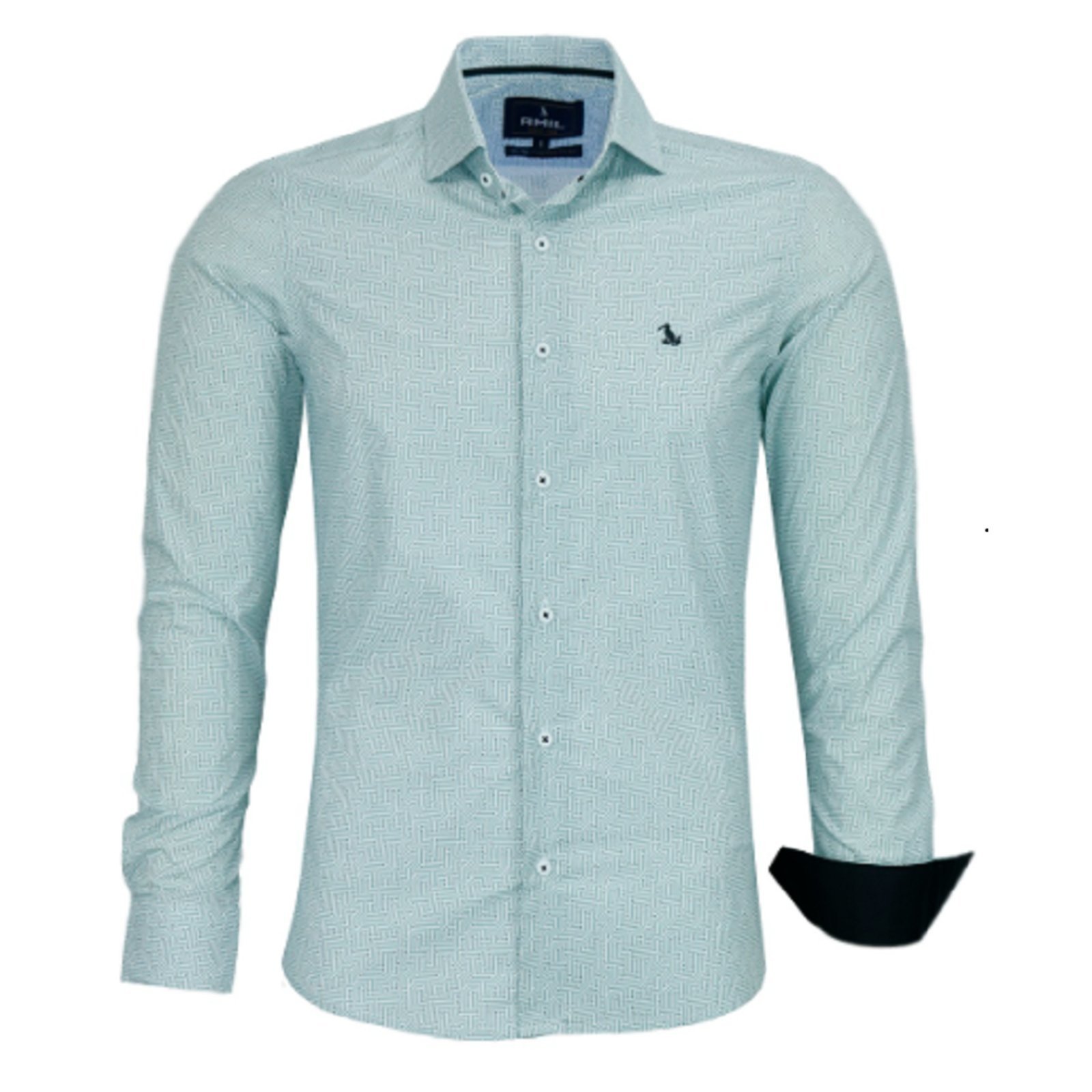 Camisa Social Algodão Manga Longa Original Amil Top Luxo cr12