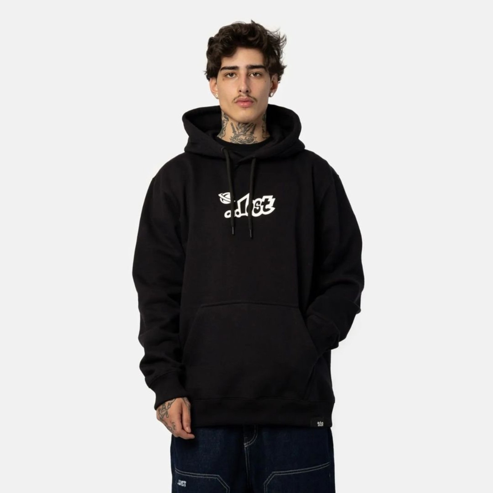 Moletom Canguru Lost Logo Fire - PRETO