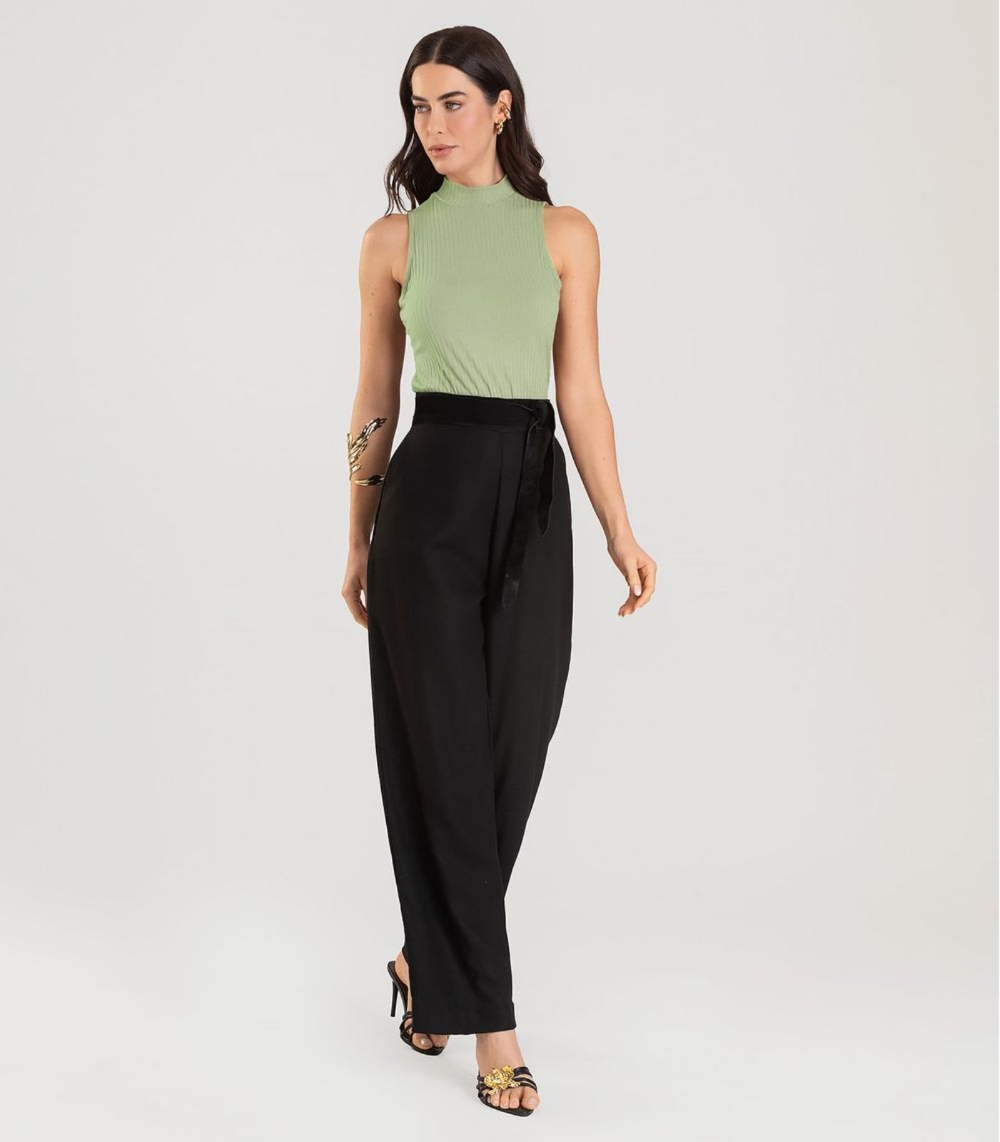Regata Gola Alta Feminina Dianna Verde