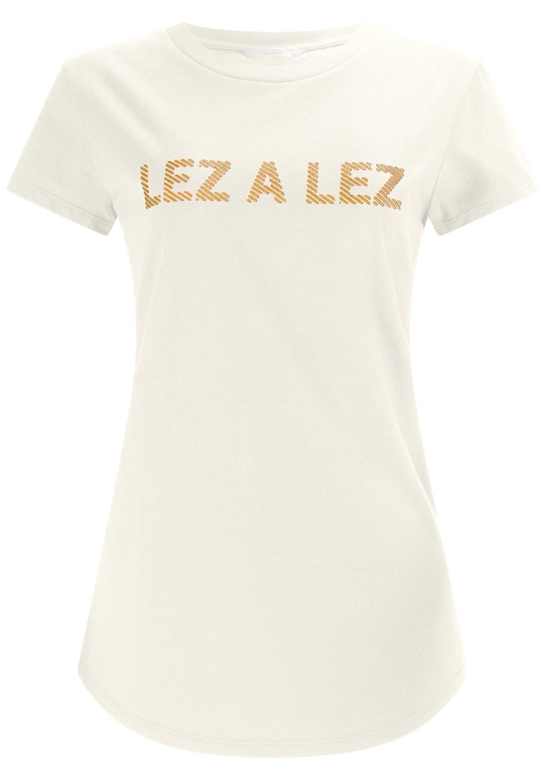 Vista 3 T-shirt em Malha Prime com Estampa Lez a Lez off-white Lez a Lez off-white