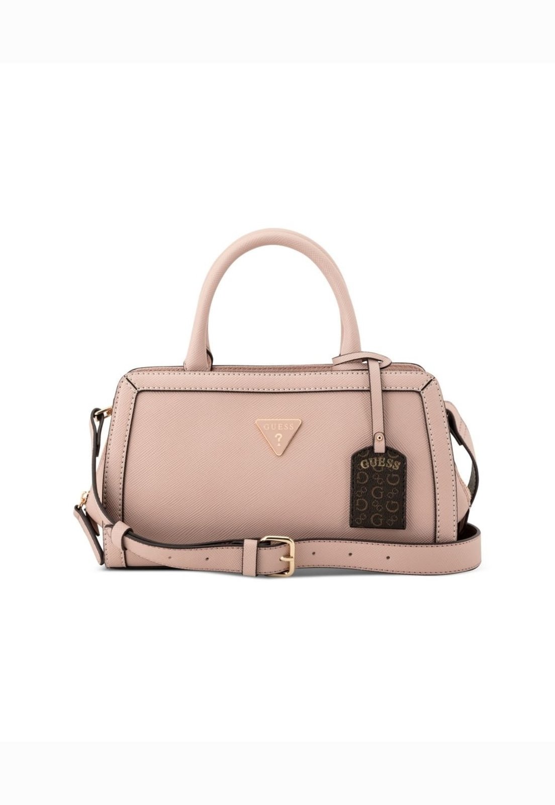 Bolsa Guess Cadence Satchel Rosa Claro