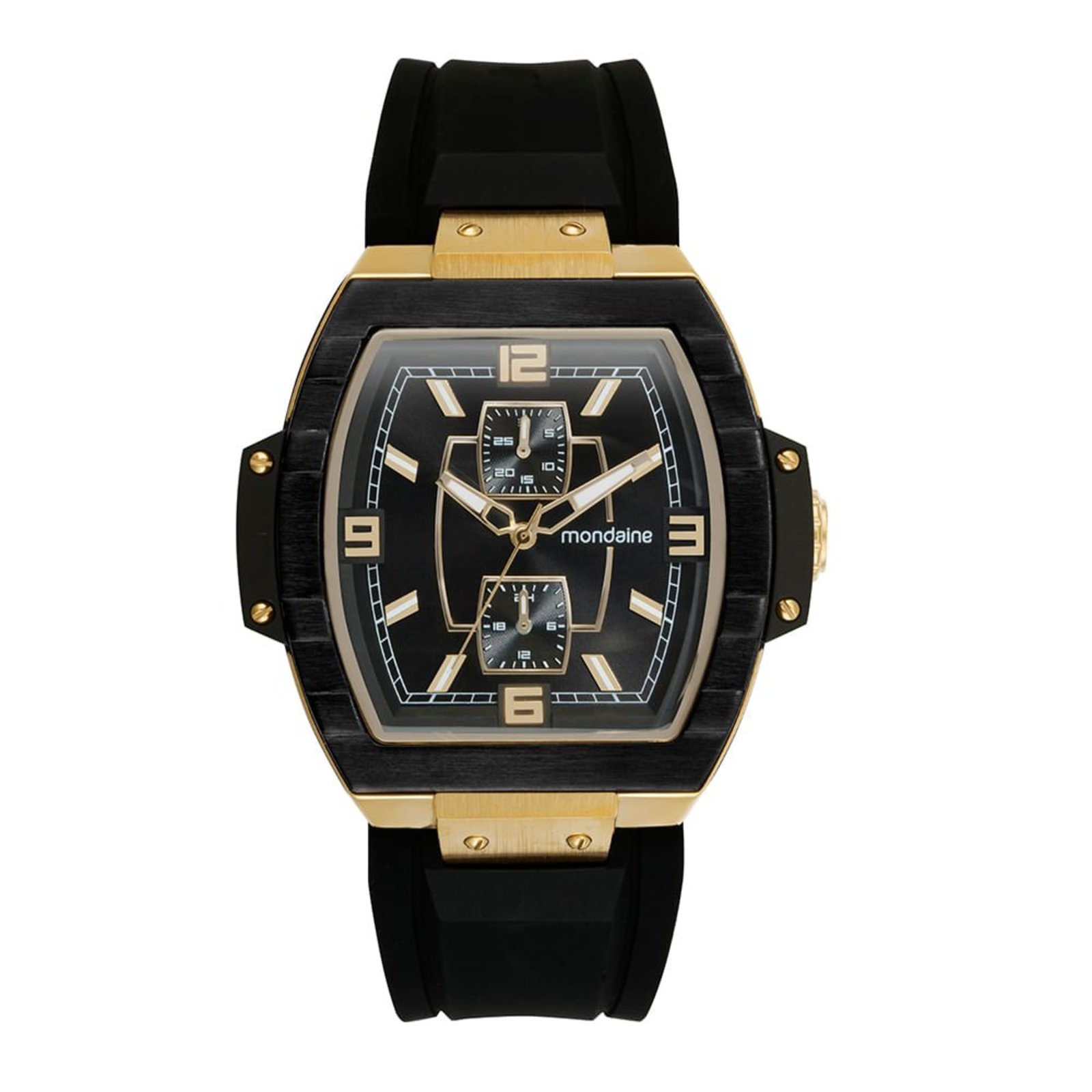 Relógio Masculino Mondaine Multifunção Silicone Preto Mondaine