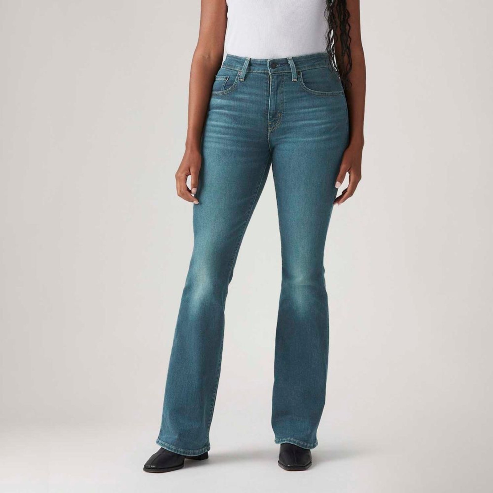 Calça Jeans Levi’s® 726® High Rise Flare Lavagem Escura
