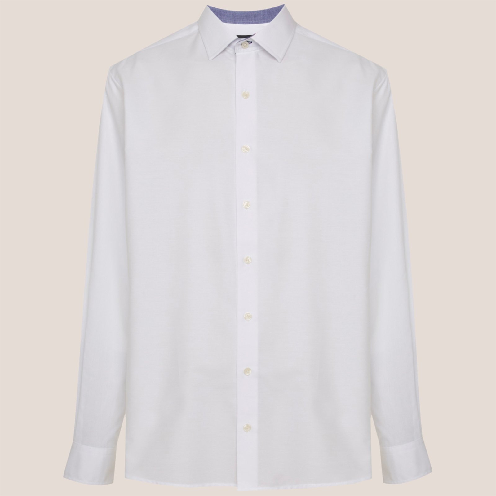 Camisa Dudalina Comfort Trico Lisa Ve26 Branco Masculino